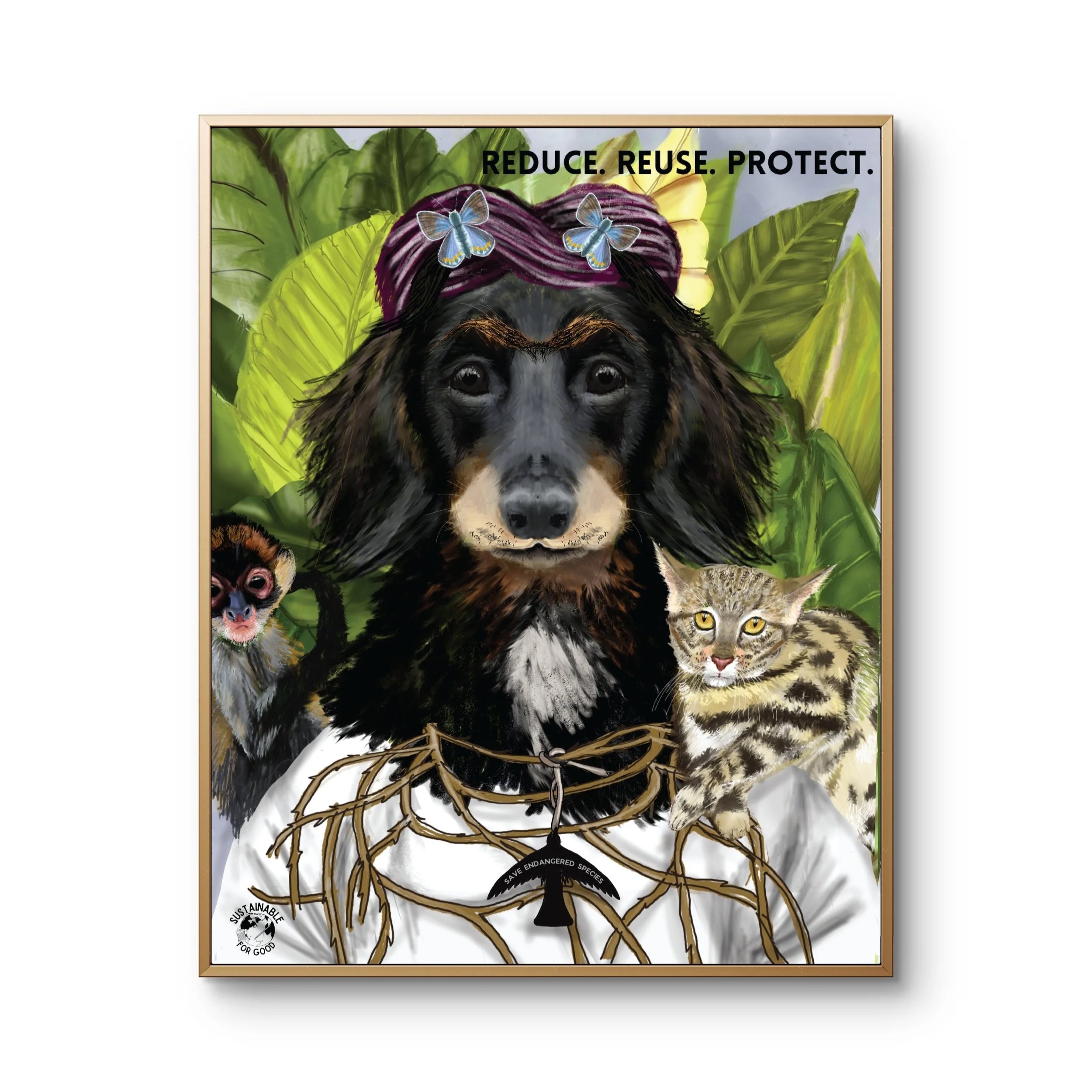 Reduce, Reuse, Protect Fine Art Print- 8x10", 16x20"