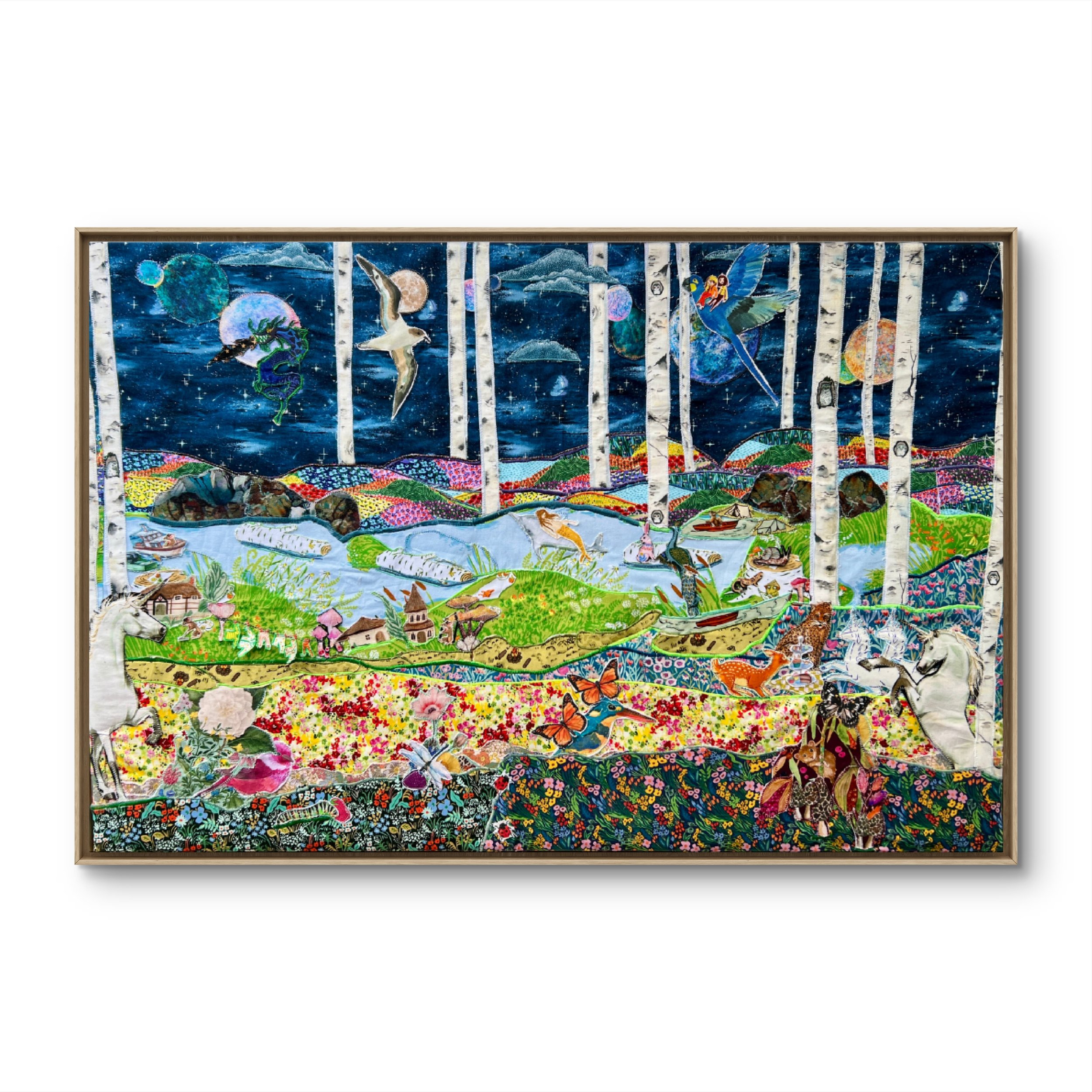 Where Light Crosses Fabric 24x36"