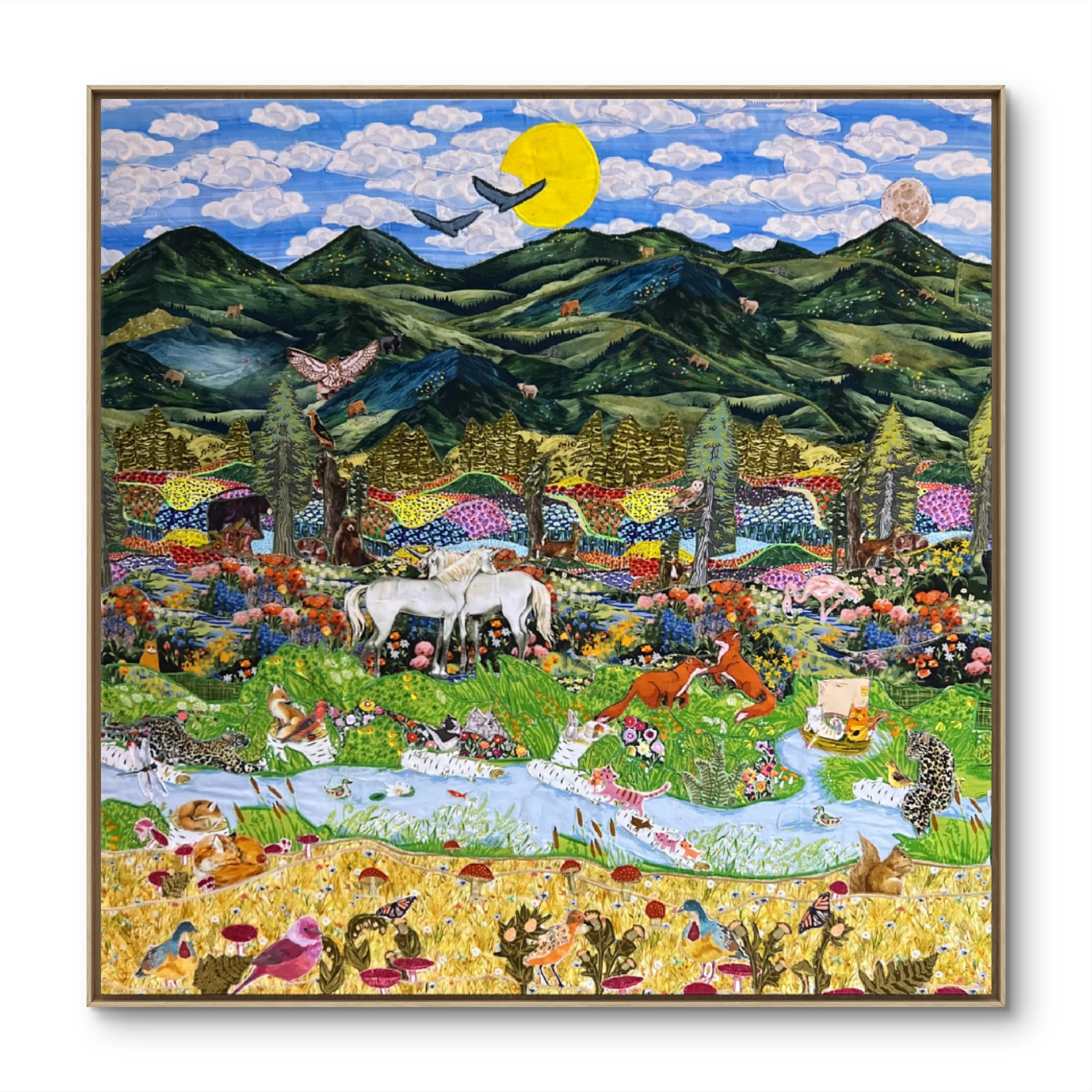 The Sun Finds Us Everywhere 33x33"