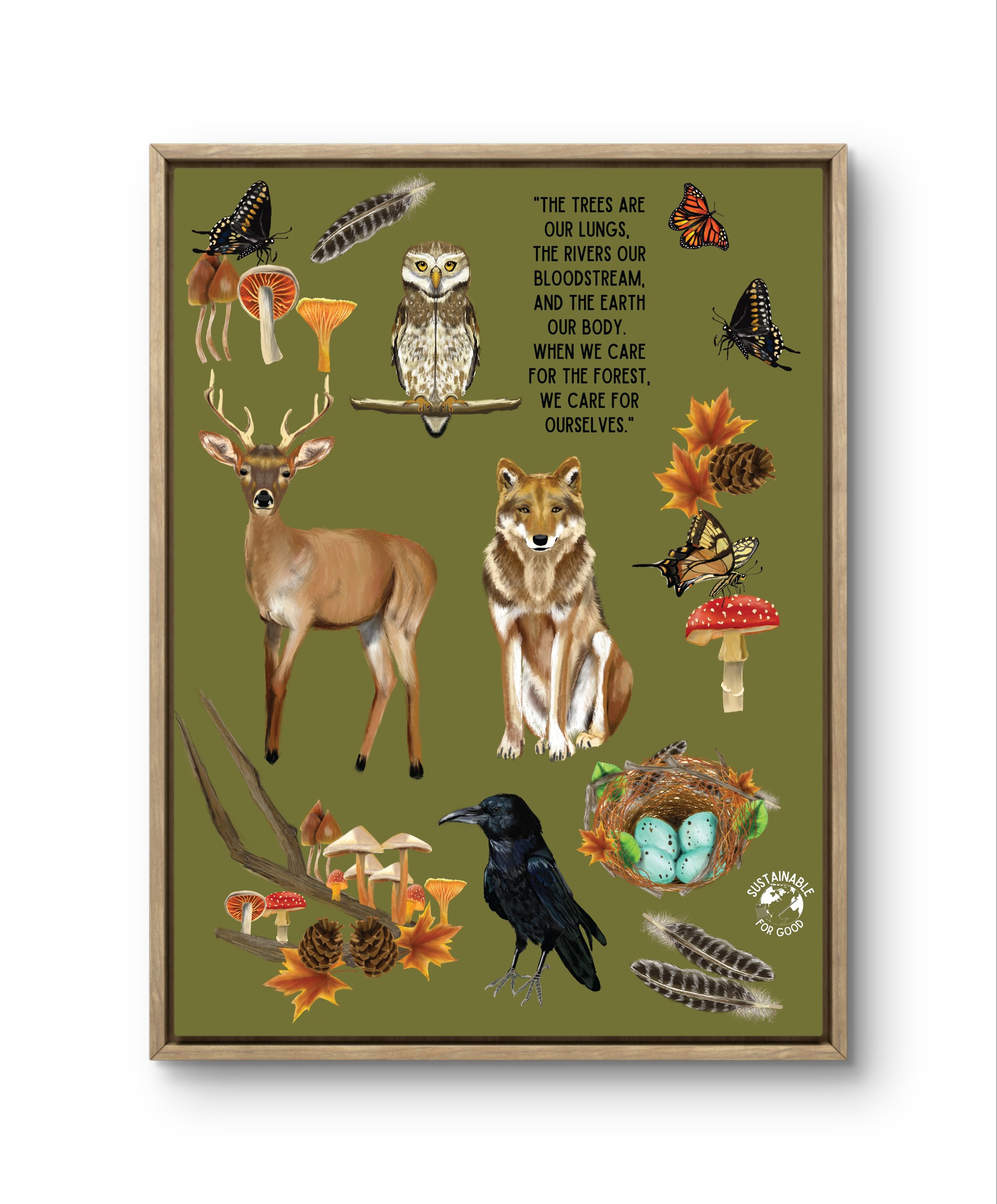 Forest Wilderness Fine Art Print- 18x24"