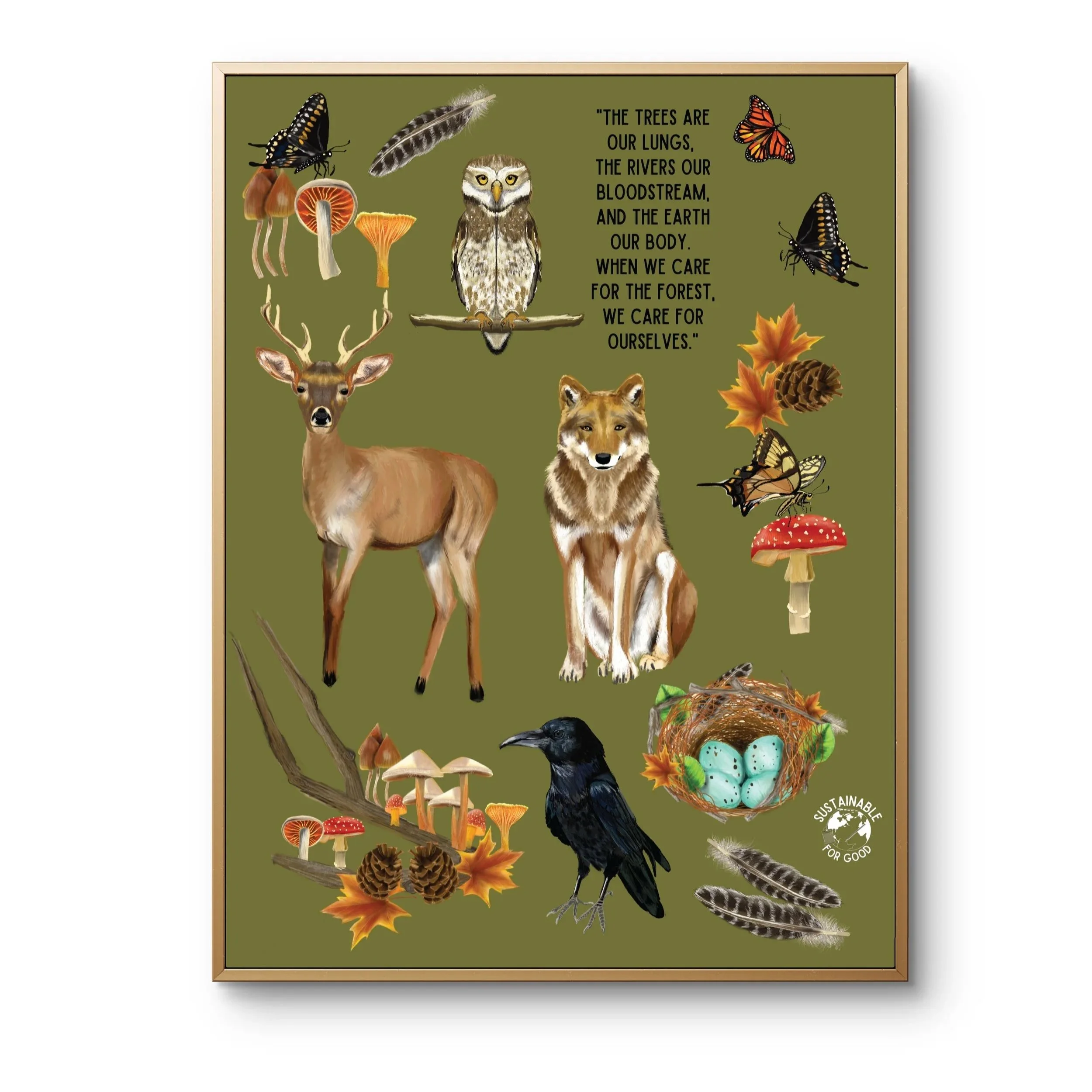 Forest Wilderness Fine Art Print- 8x10", 18x24"