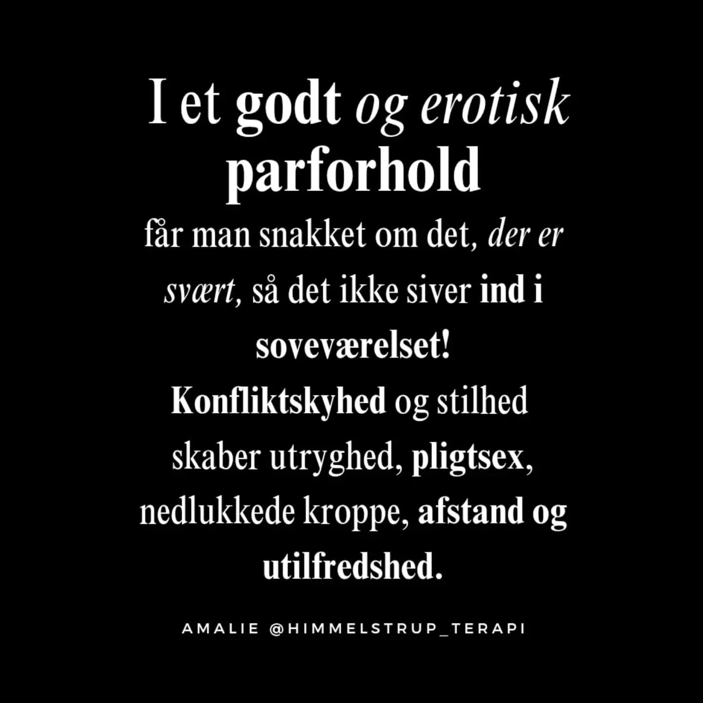 Du kan g&oslash;re noget for at &aelig;ndre p&aring; tingene, og det er godt nyt ~ 

Enten ved at udvikle dig og l&aelig;re at indlede de sv&aelig;re snakke selv, som meget individuel terapi handler om. 

Eller ved at l&aelig;re det sammen med din pa