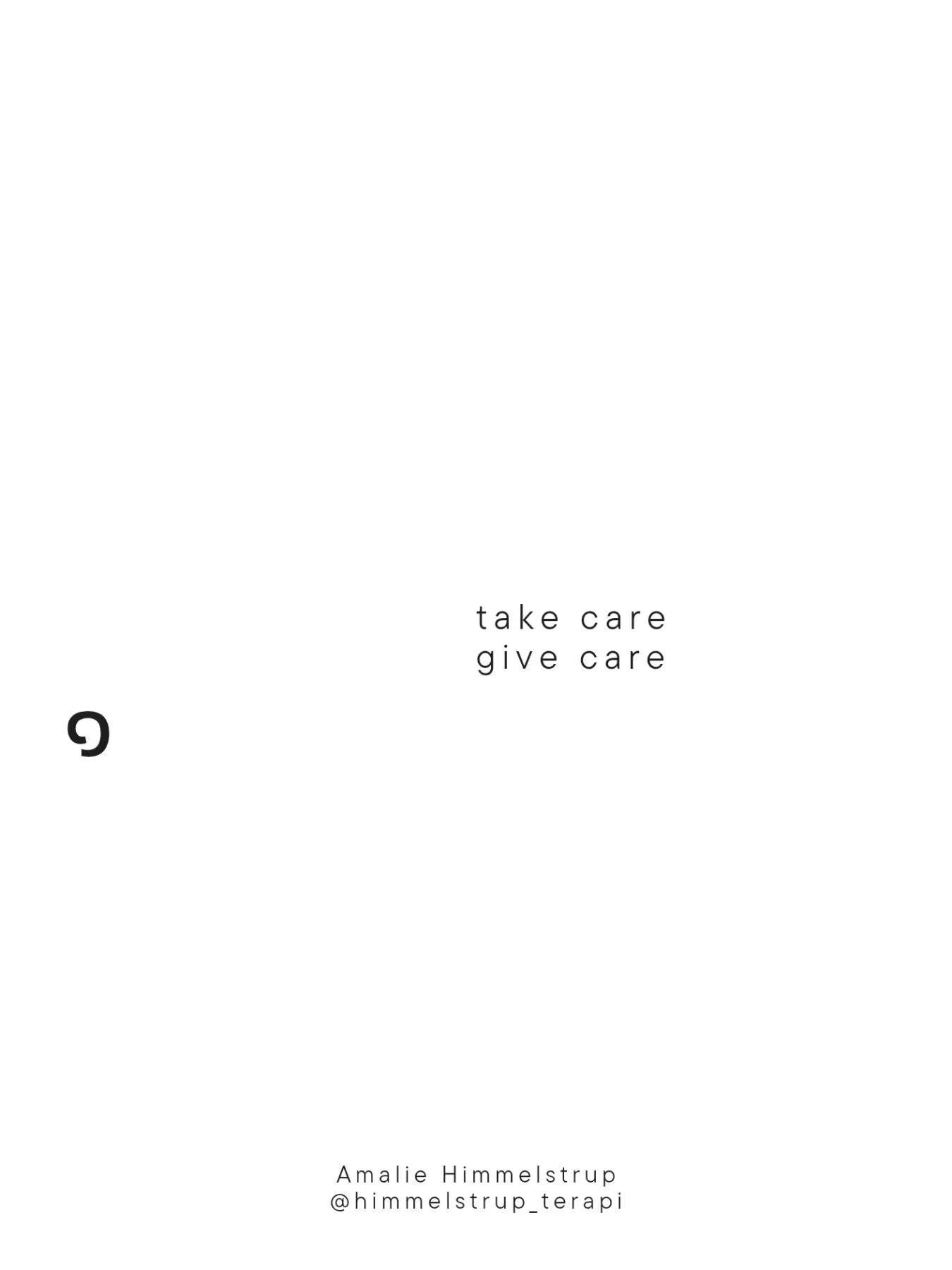 Vi er vores relationer ~ 

♡๑ Amalie Himmelstrup
@himmelstrup_terapi
KHB/online