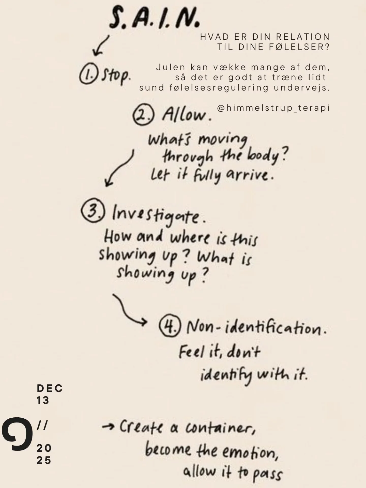 13/24 F&Oslash;LELSESREGULERING ER KEY ~ Julen kan v&aelig;kke mange f&oslash;lelser.

Og derfor er det godt at have lidt fokus p&aring;, hvordan vi kan h&aring;ndtere dem bedst muligt. Uden at undertrykke og uden at forst&aelig;rke helt vildt.

F&os