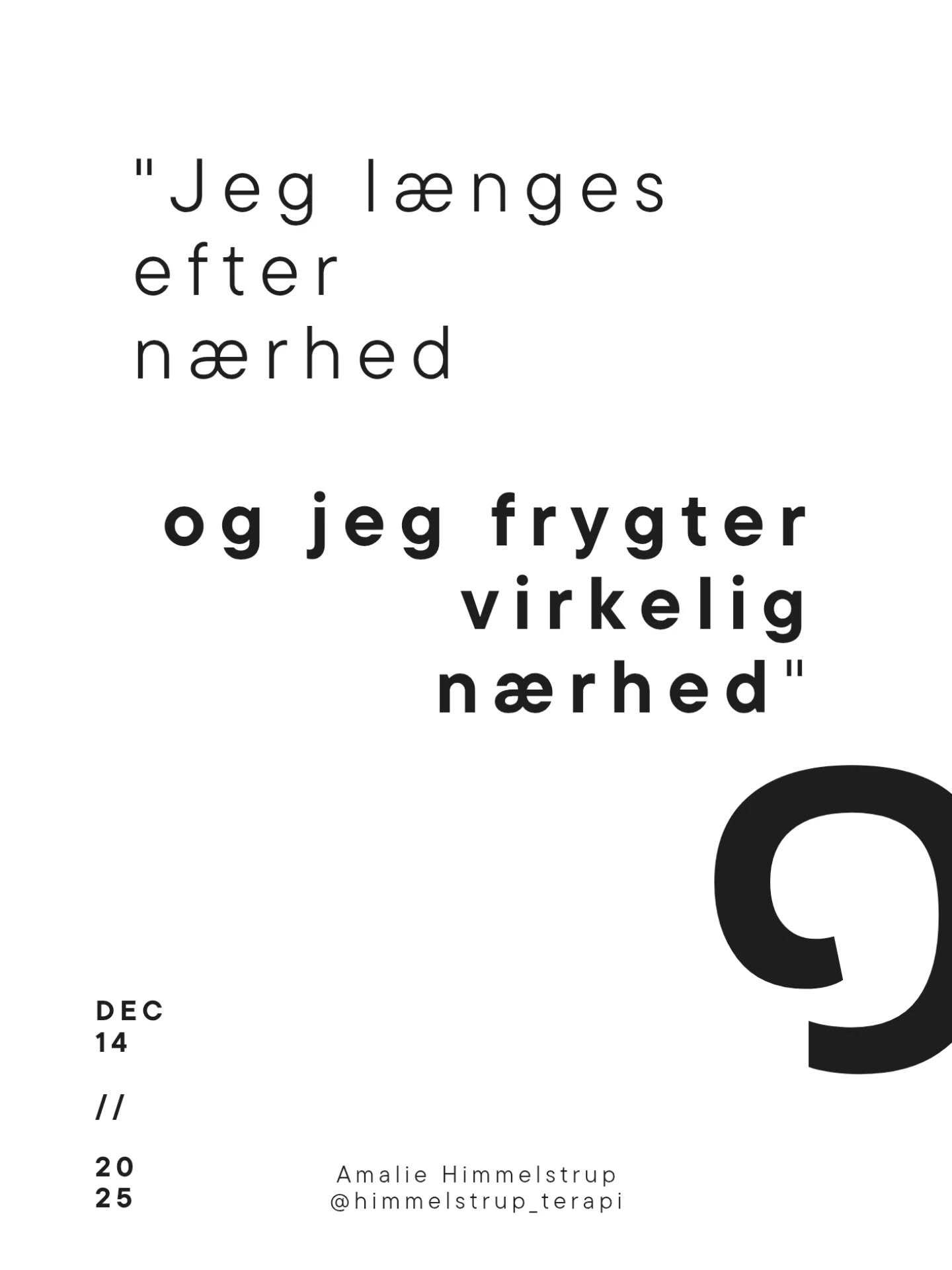 14/24 Juletema: RELATIONER ~

Hvor meget t&oslash;r jeg egentlig v&aelig;re mig selv, sammen med andre? 

Det er vigtigt at tage stilling til, hvis vi vil have det godt. Og have gode relationer ♡

Gabor Mat&eacute; beskriver, hvordan vi mennesker har