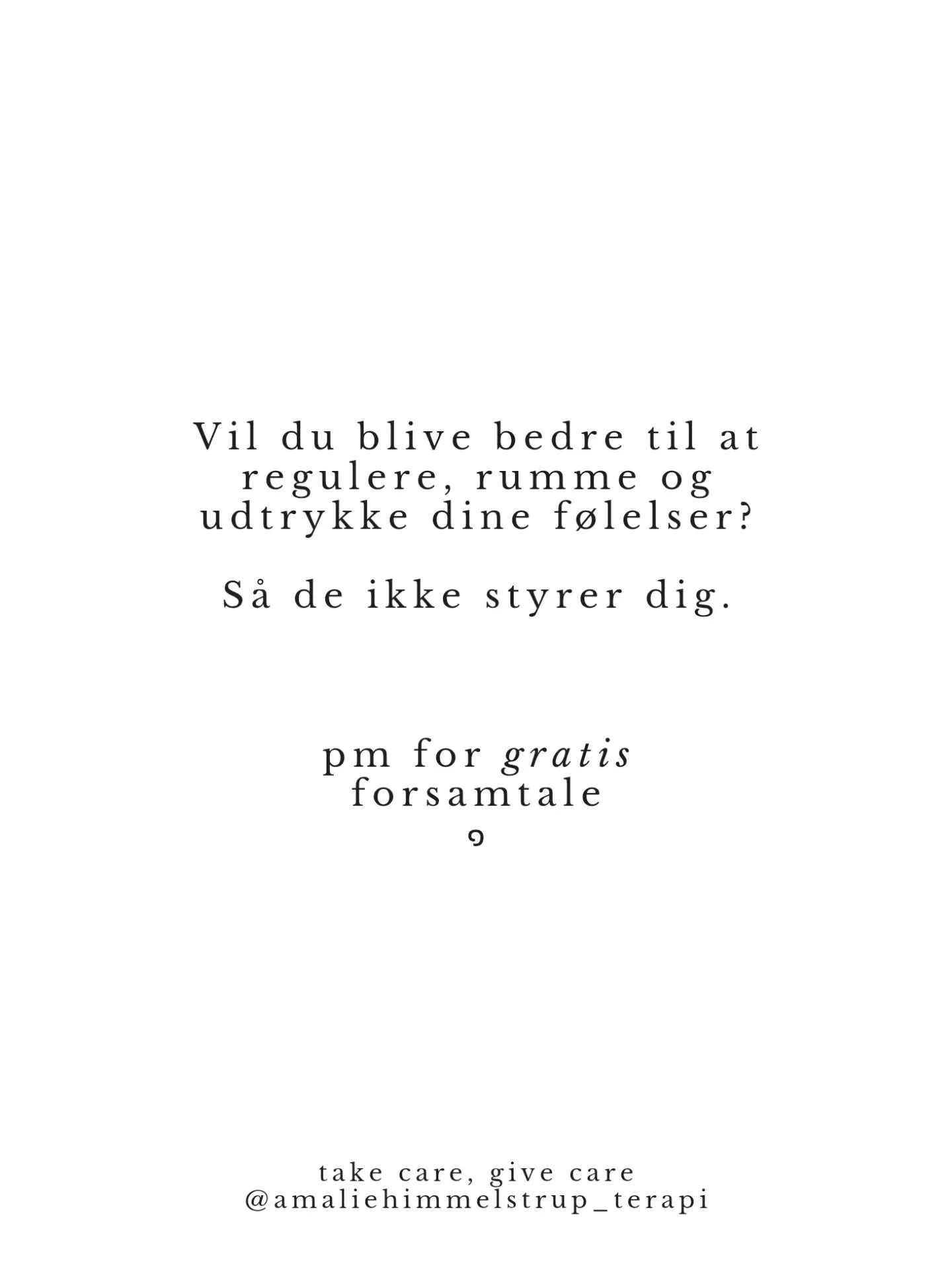 F&oslash;lelsesregulering og emotionel intelligens er key(!) for at have det godt, og det er heldigvis skills, vi kan tr&aelig;ne ~

Vi kan allesammen blive (meget) bedre til at regulere, rumme og udtrykke vores f&oslash;lelser.

Uanset k&oslash;n, u