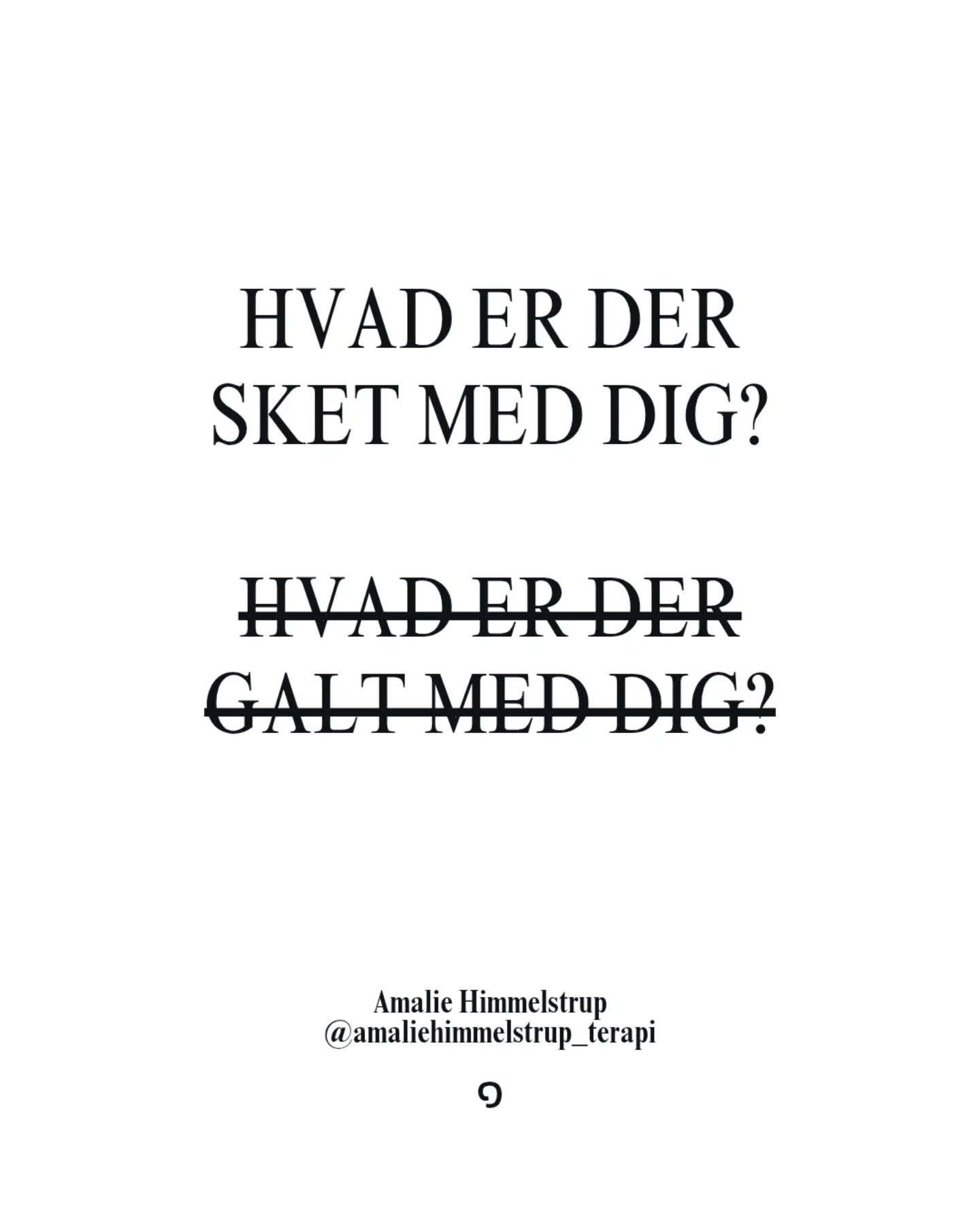 Kontakt mig, hvis du er klar til at kigge p&aring; dine m&oslash;nstre og &aelig;ndre dem, der ikke virker ๑๑

Vi arbejder i et &aring;bent, uford&oslash;mmende, &aelig;rligt og k&aelig;rligt rum, hvor jeg lytter, spejler og hj&aelig;lper dig med at 