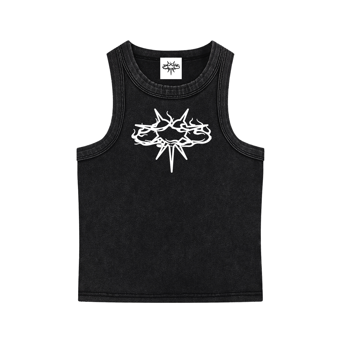 Flagship Black cropped Tank Top