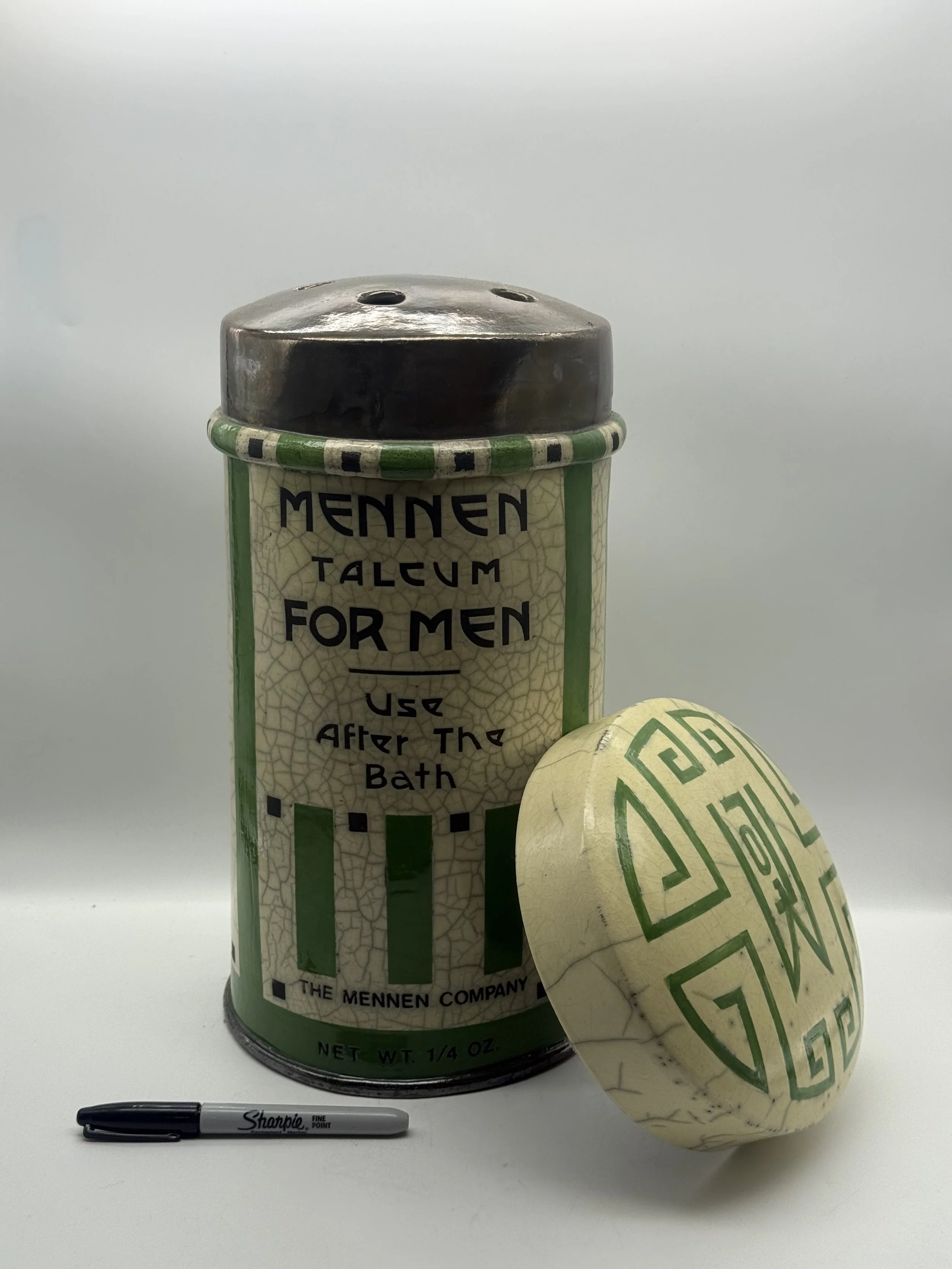 Karen Shapiro Raku Trompe L'oeil Mennen Talcum for Men