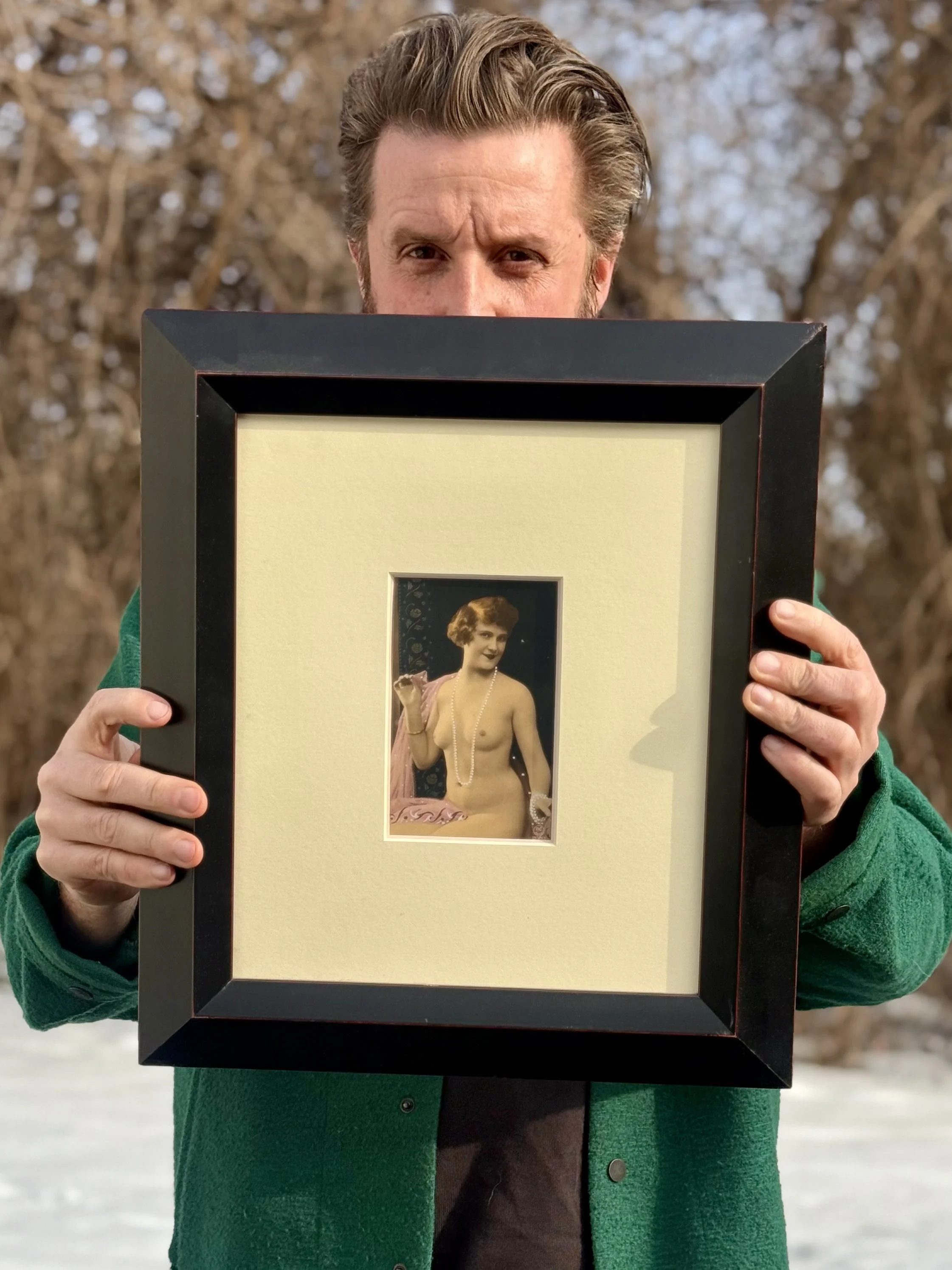 Hand Colored Boudoir Photo