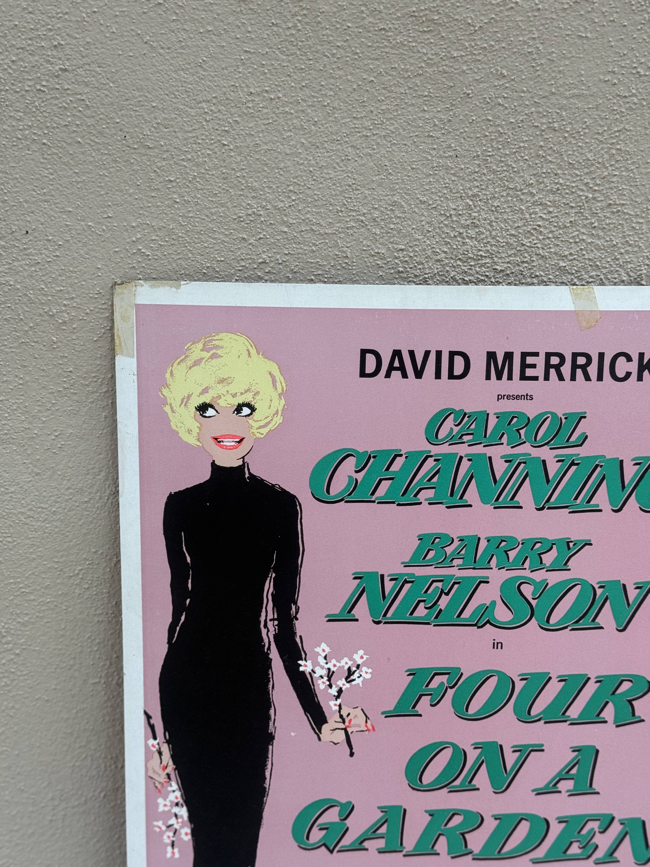 Carol Channing Broadway poster, angled view