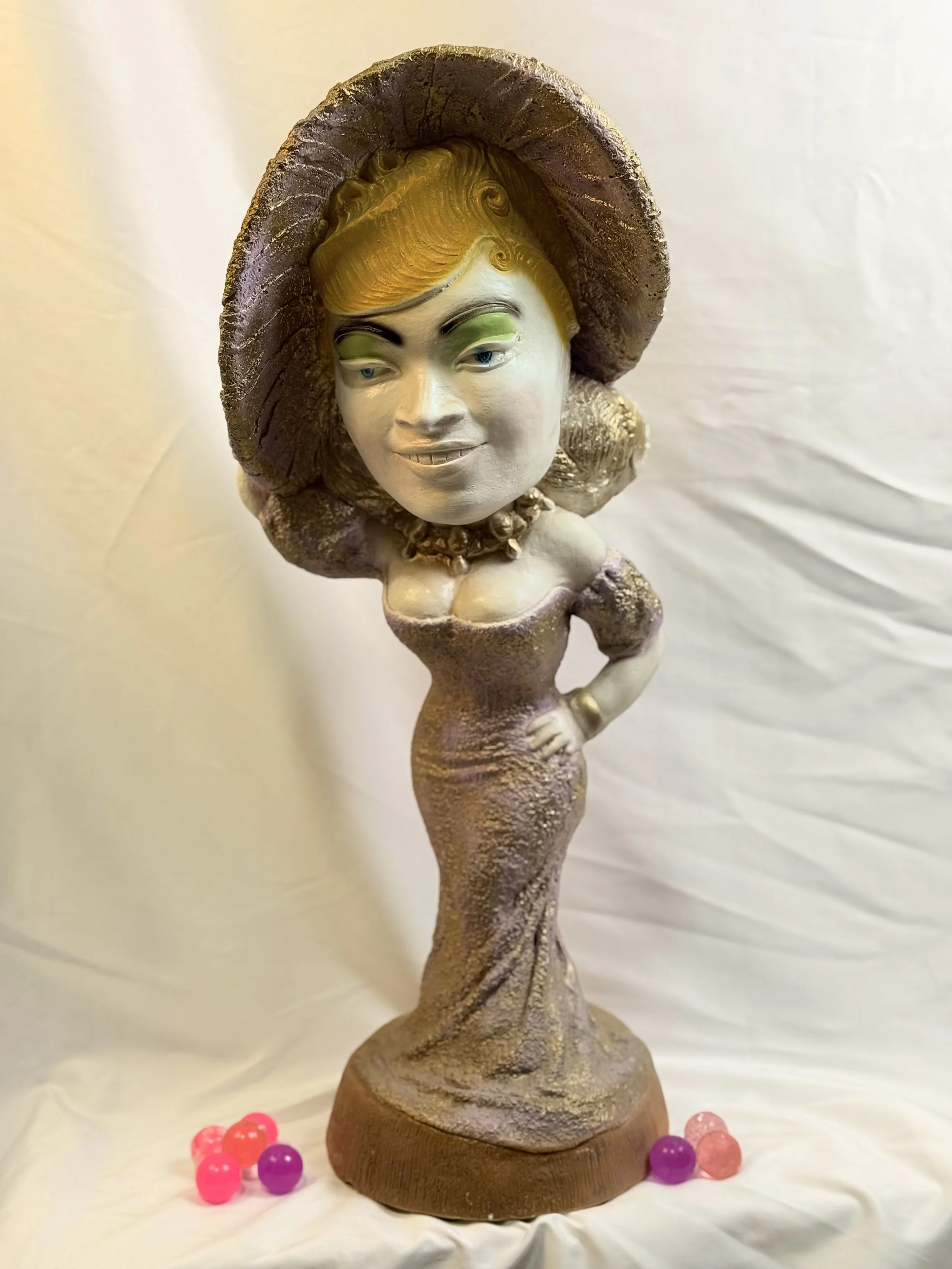 Vintage Mae West Plaster Sculpture