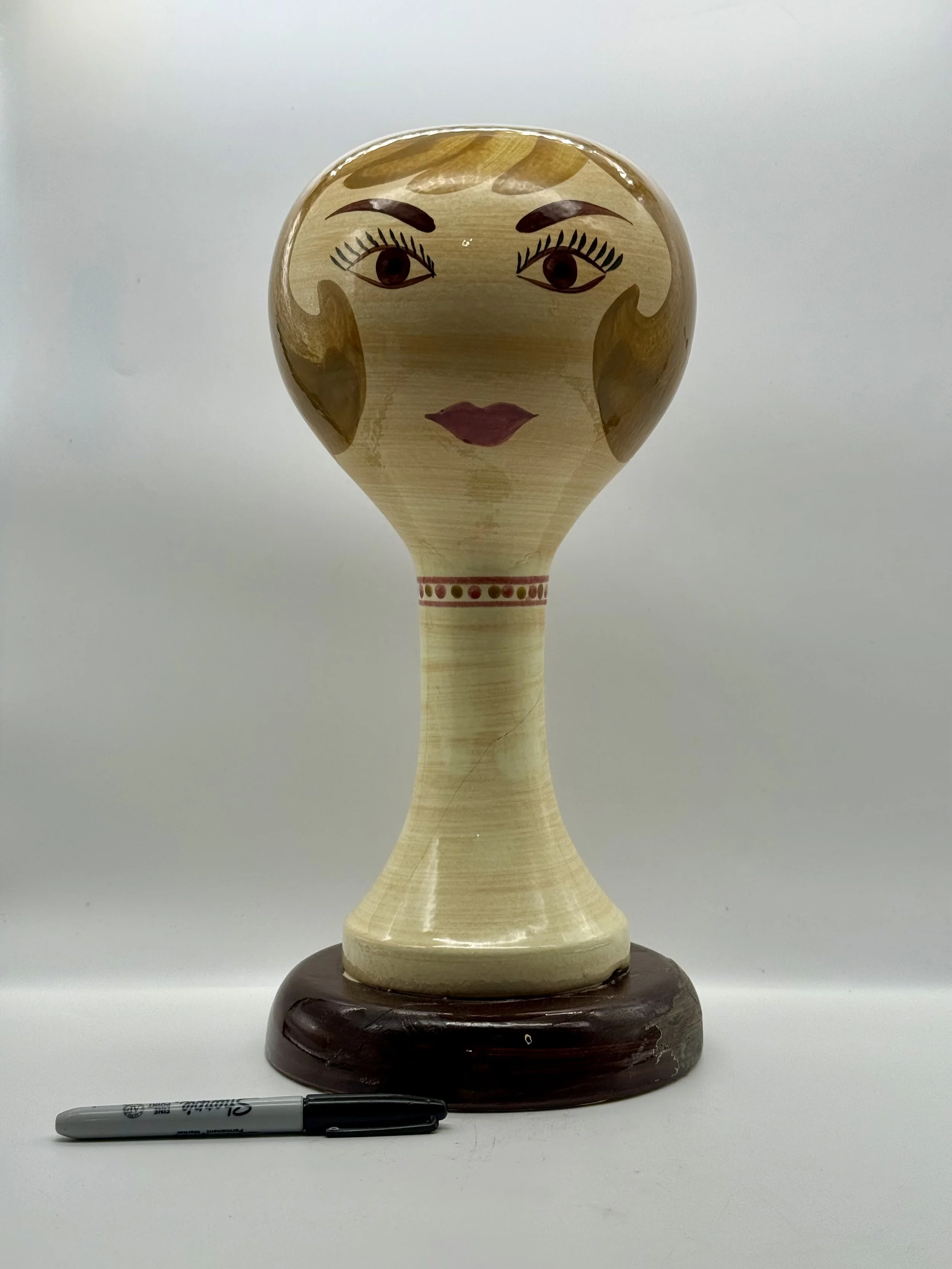 Stangl Pottery Wig/Hat Figural Stand