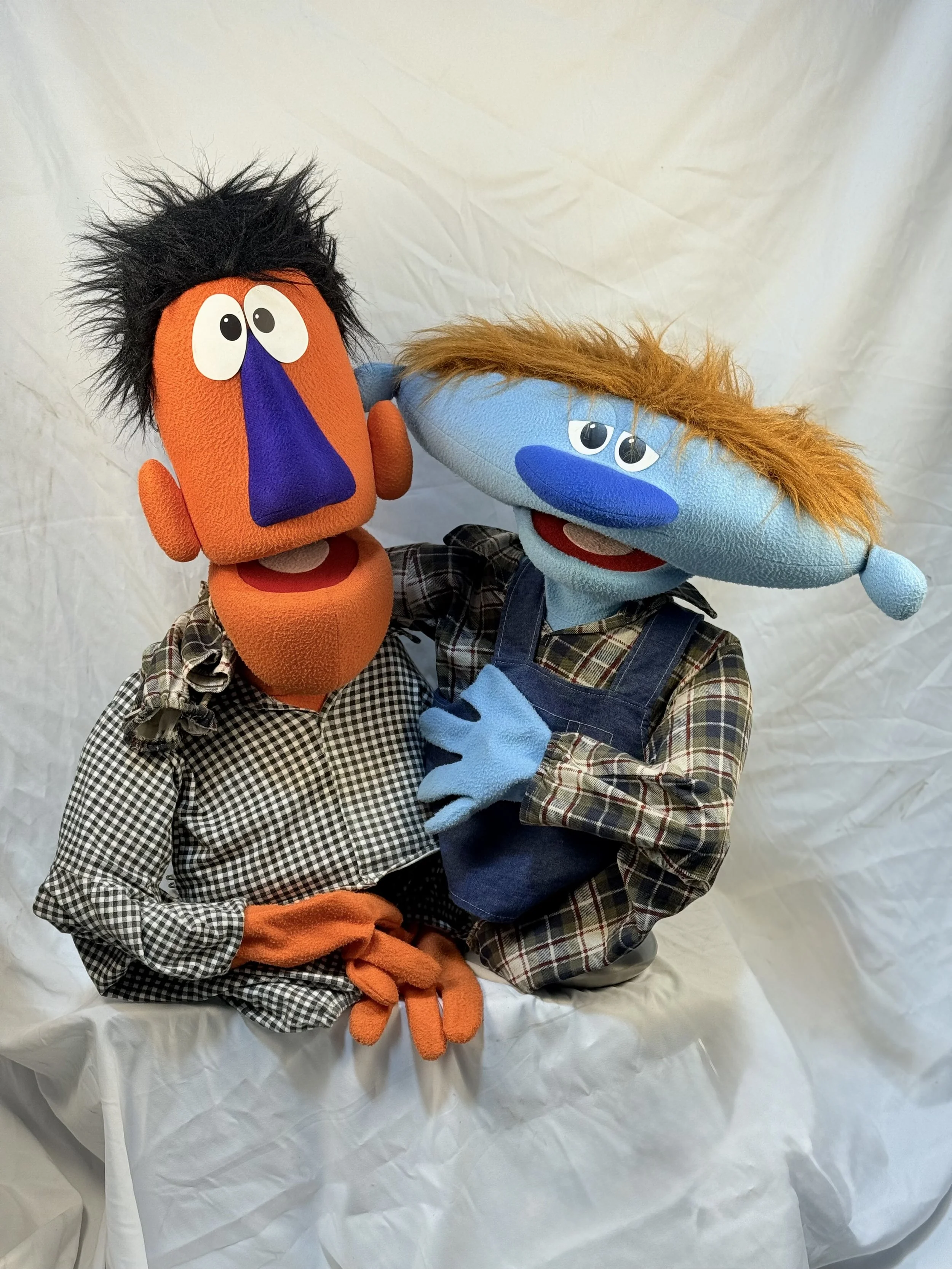 Pair of Vintage Professional Puppets