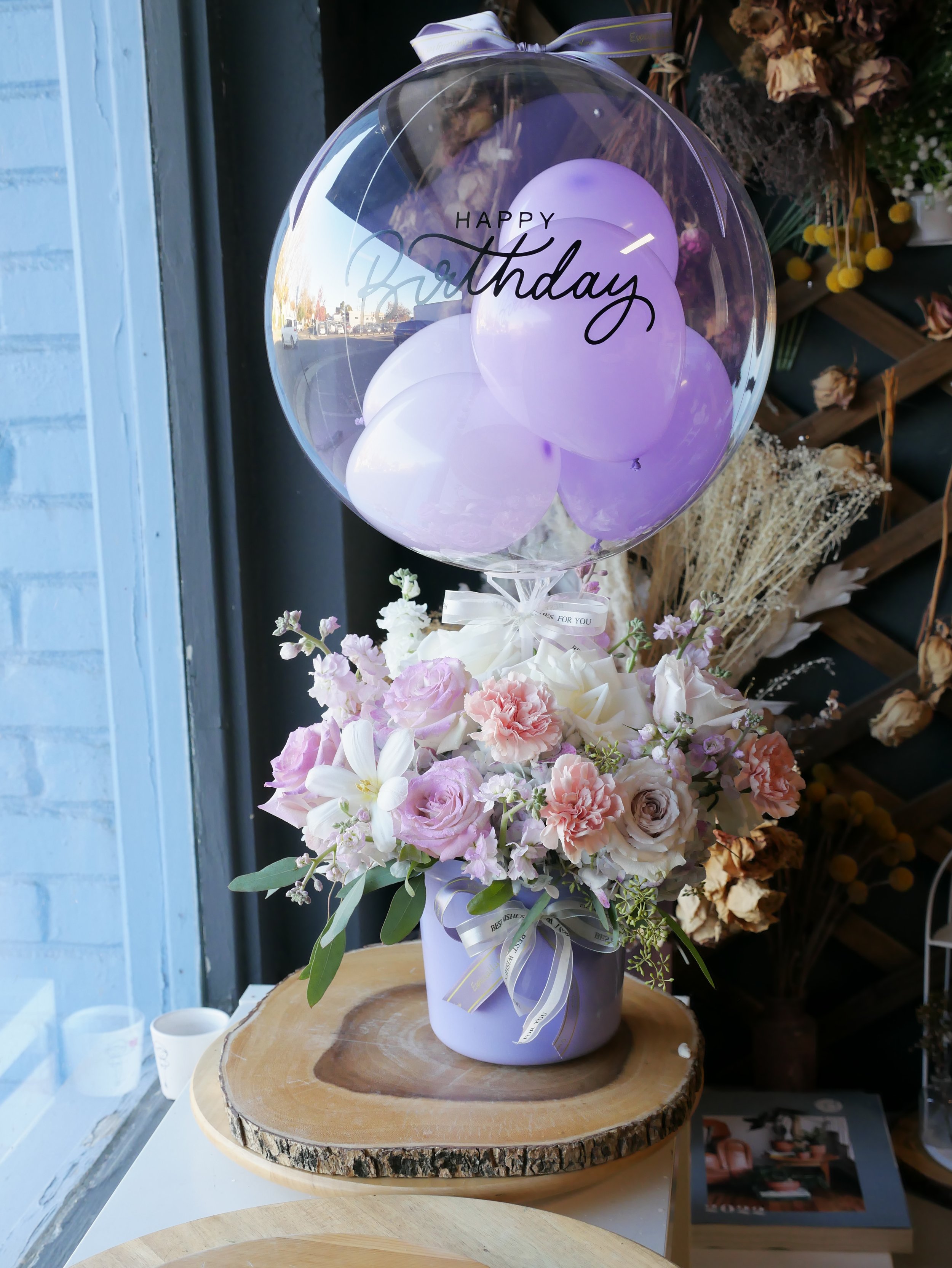 Balloon bucket/气球花盒