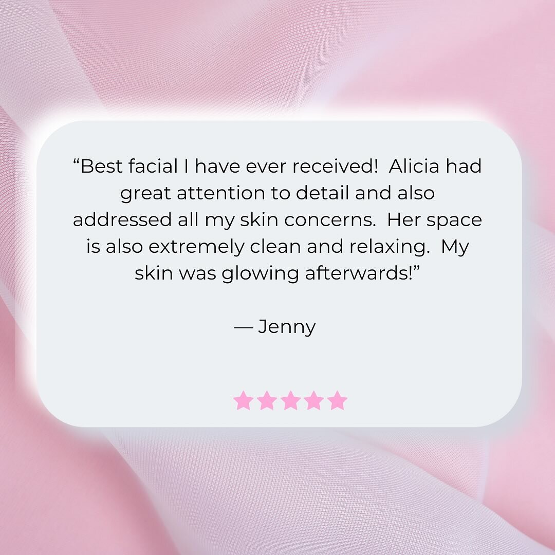 I have the best clients!! ♡♡♡♡

Thank you for the love! 💖

🔗Link in bio to reserve a spot
📲text 309.573.1406 

&bull;
&bull;
&bull;

#Aesthetician #clientreview #clientlove #facial #healthyskin