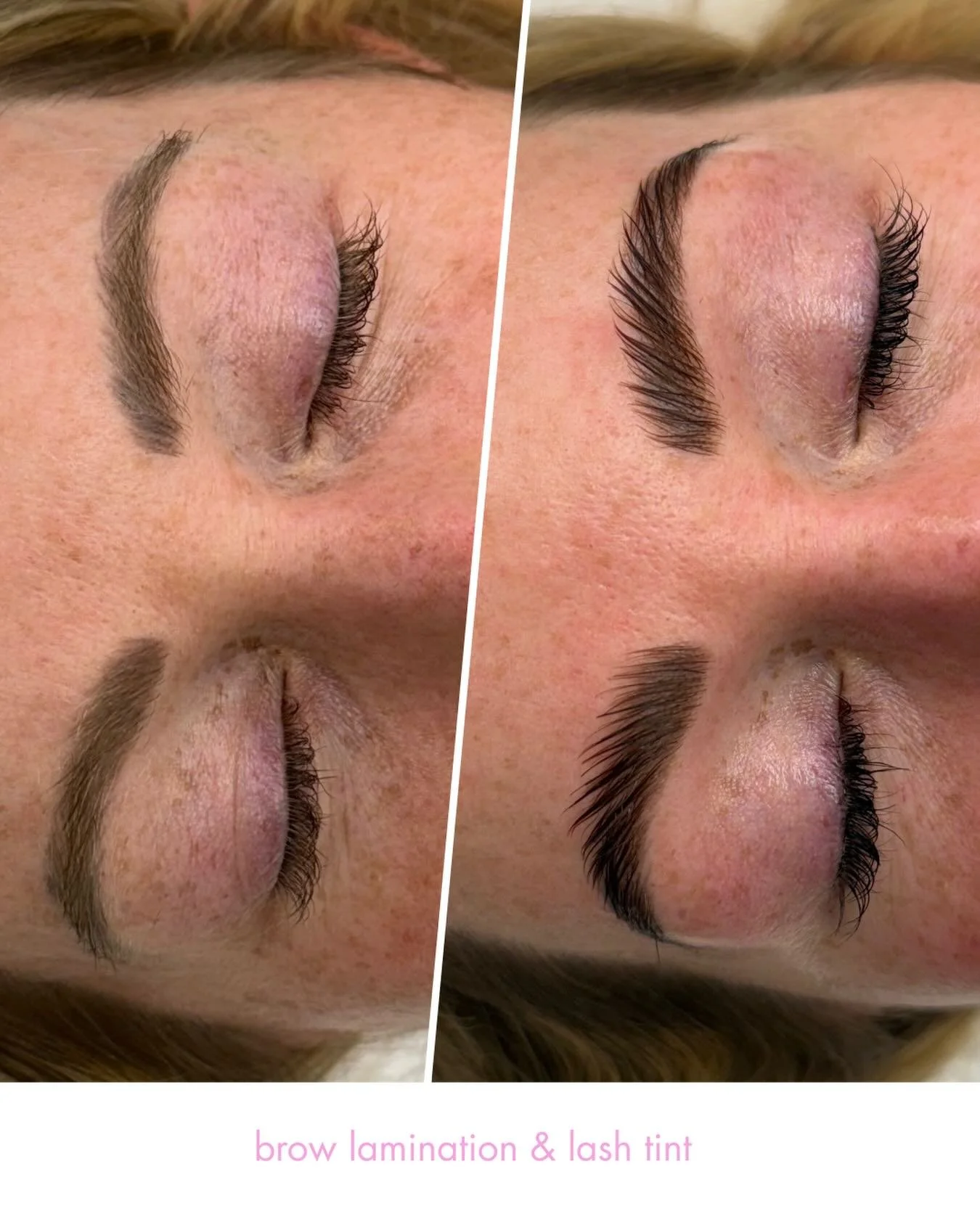 Brow lamination + lash tint 💞 The duo that makes every morning easier. 💁🏼&zwj;♀️

#lashtint #browlamination #browtint #browwax #vacationselfcare