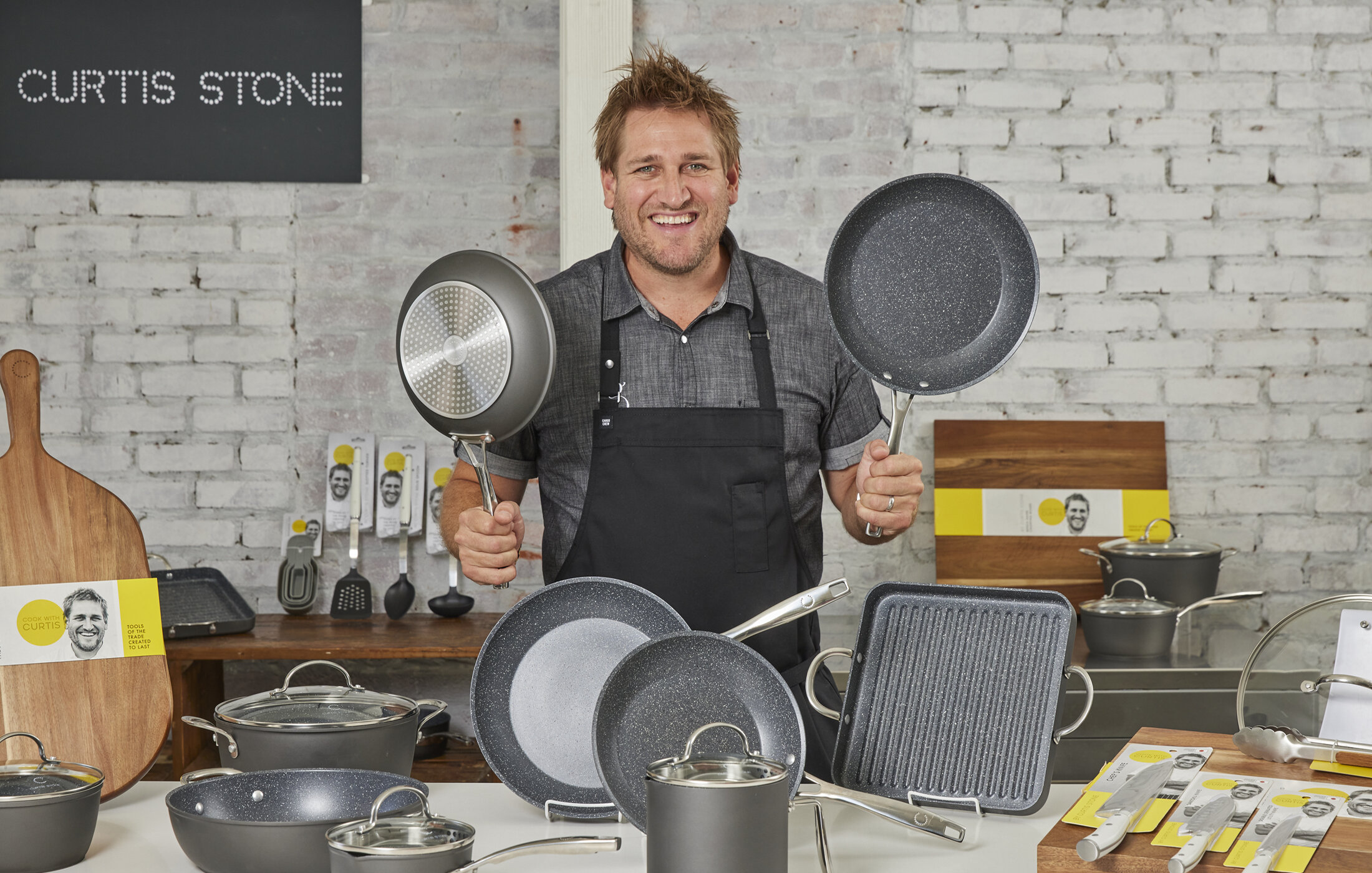 Curtis Stone Everyday Dura-Pan cookware set in