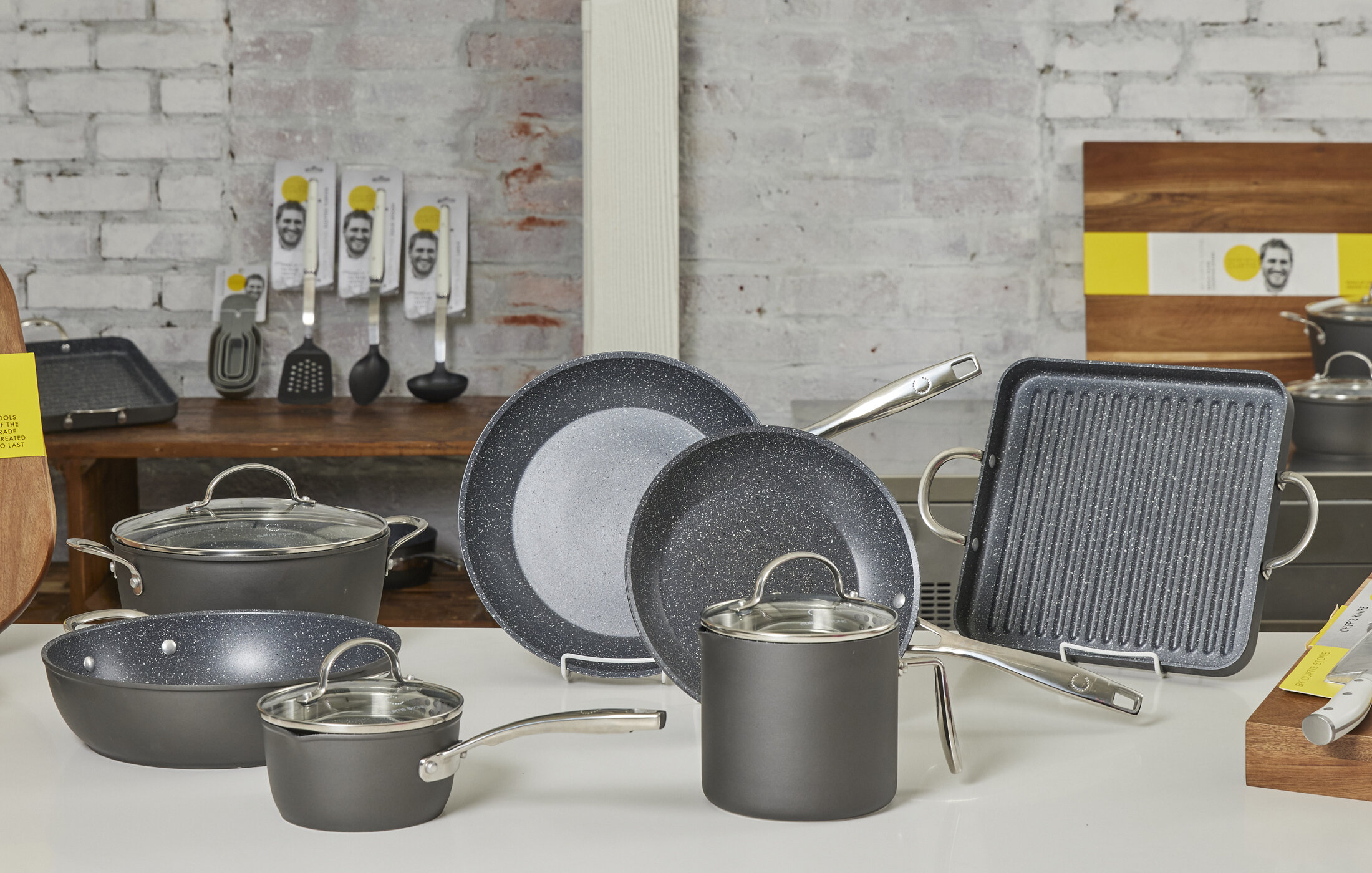 Curtis Stone Everyday Dura-Pan cookware set in