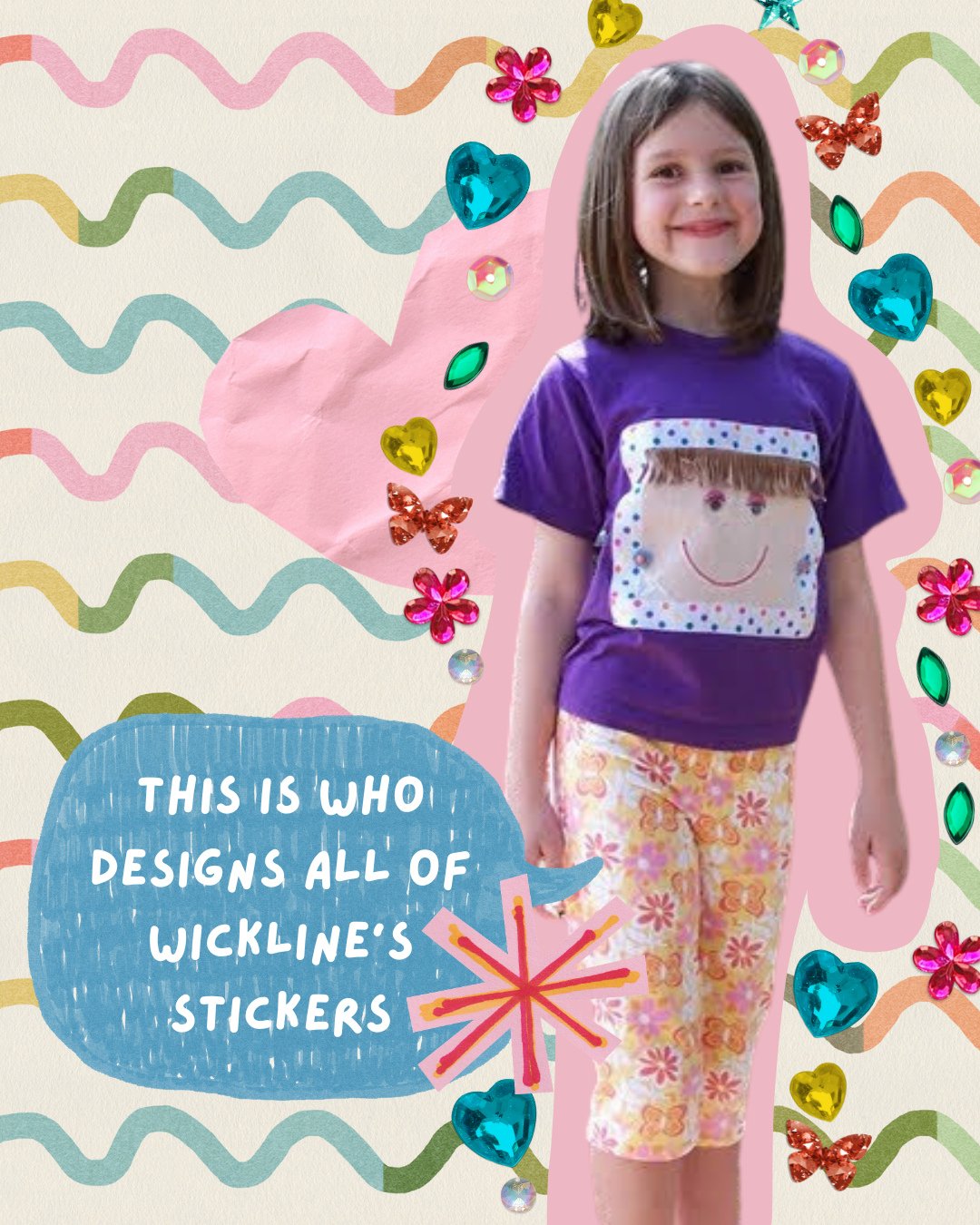 This is the girl who started Wickline's! lol she's so cool!!⁠
⁠
When you shop with Wickline's you are supporting the dreams of this little girl! Thanks for all the love!