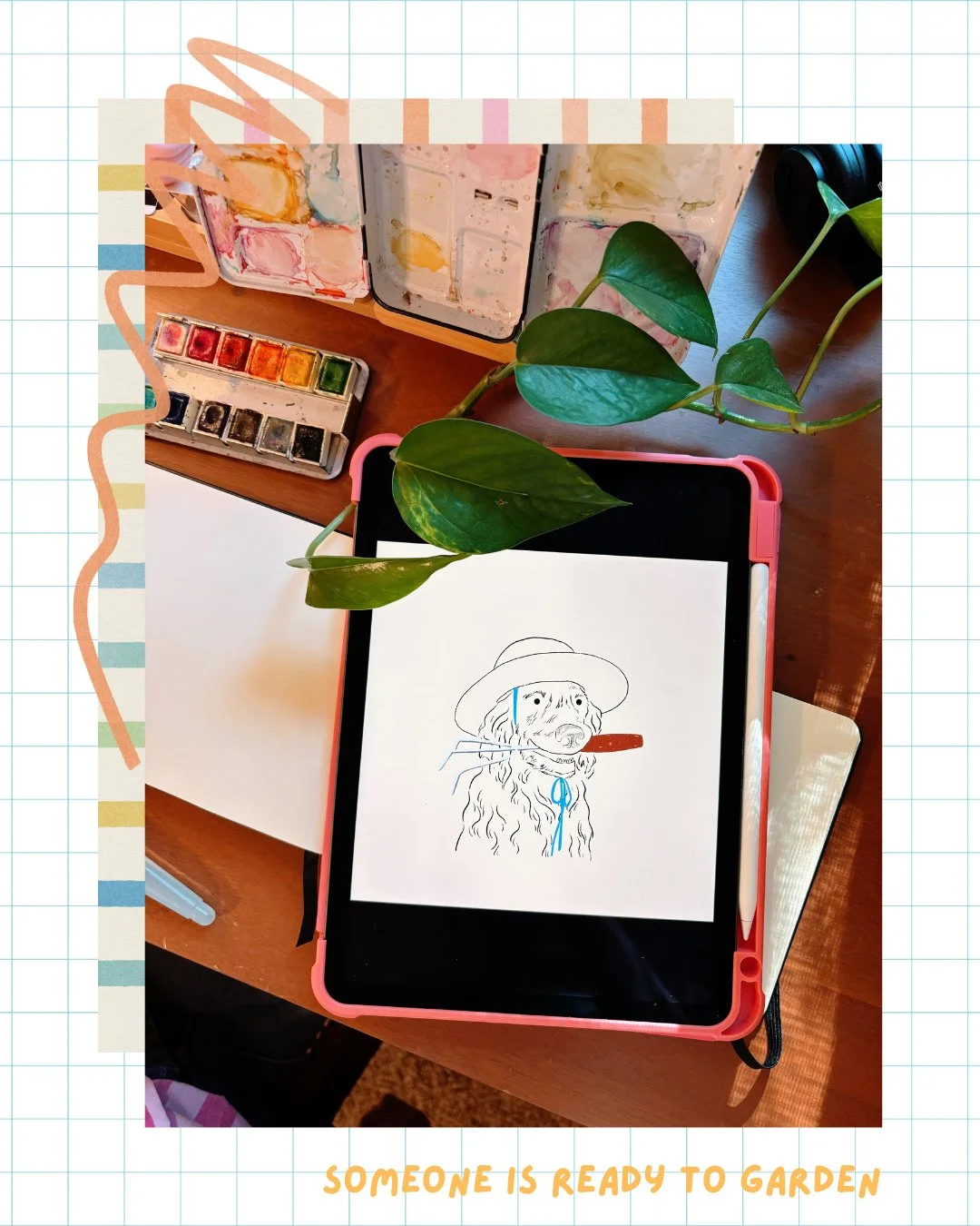 A peak into what I've been sketching lately! What name is more fitting Sunny or Honey or Sunny Honey? ☀️😂🍯