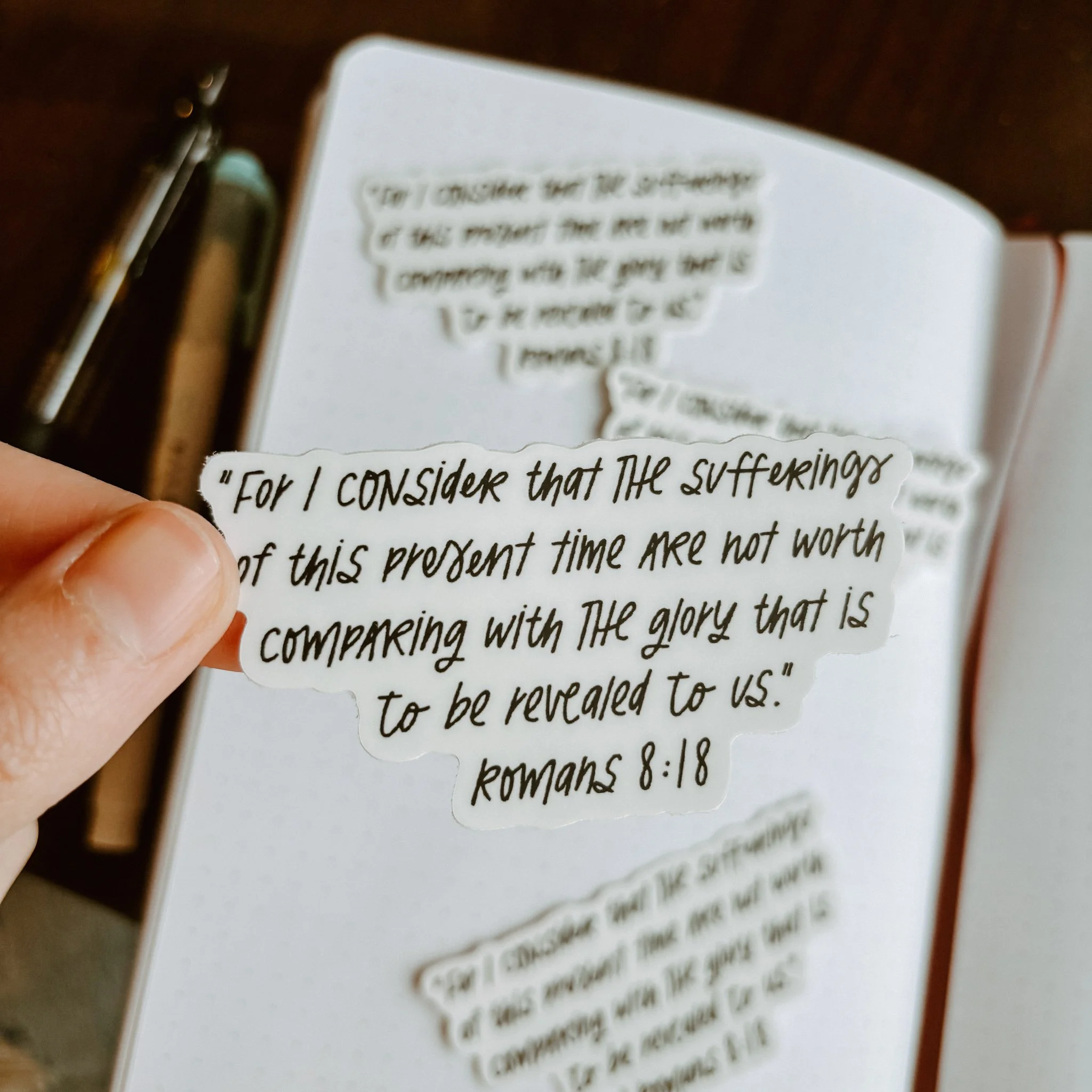 Romans 8:18 Sticker