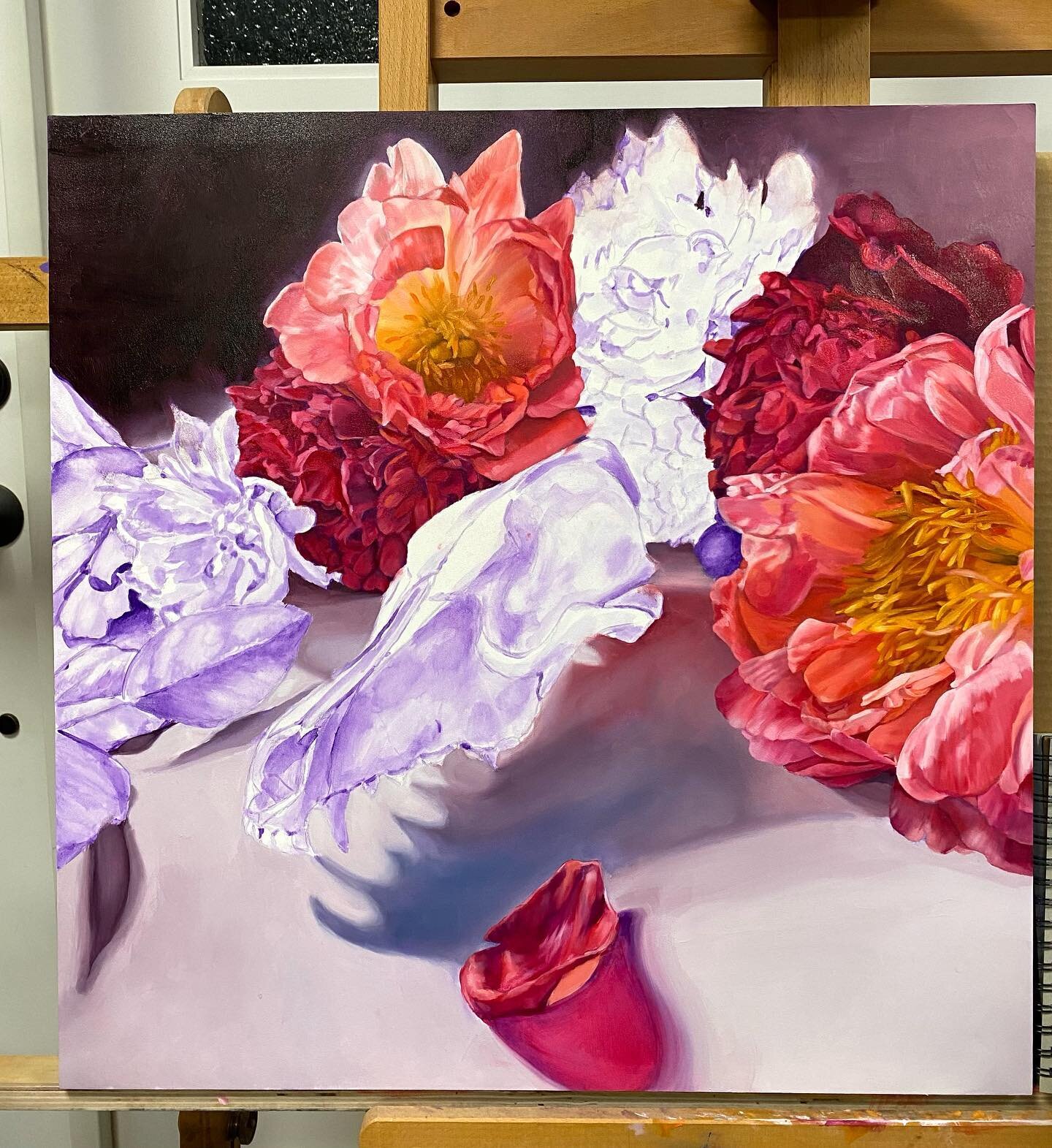 In my head I thought I might be able to complete this painting over my holiday break. In my reality&hellip;not so much, haha! I enjoyed time with family and hosting Christmas this year. I did get quite a lot of time at the easel this last week, and a