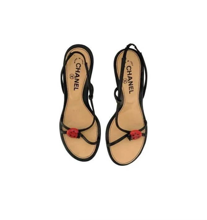 Chanel Vintage Ladybug Heels 