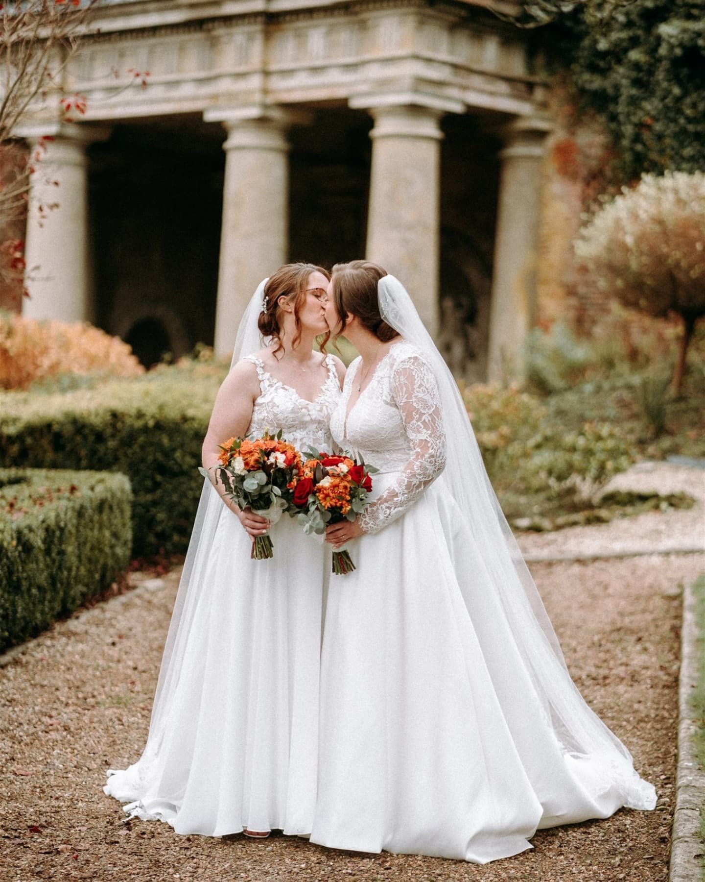 ✨ H &amp; S ✨

What an unforgettable day at @wotton_house_hotel with these two wonderful brides! Everything was personalised to match them perfectly, all the way down to mid-ceremony j&auml;gerbombs and stabbing the cake!