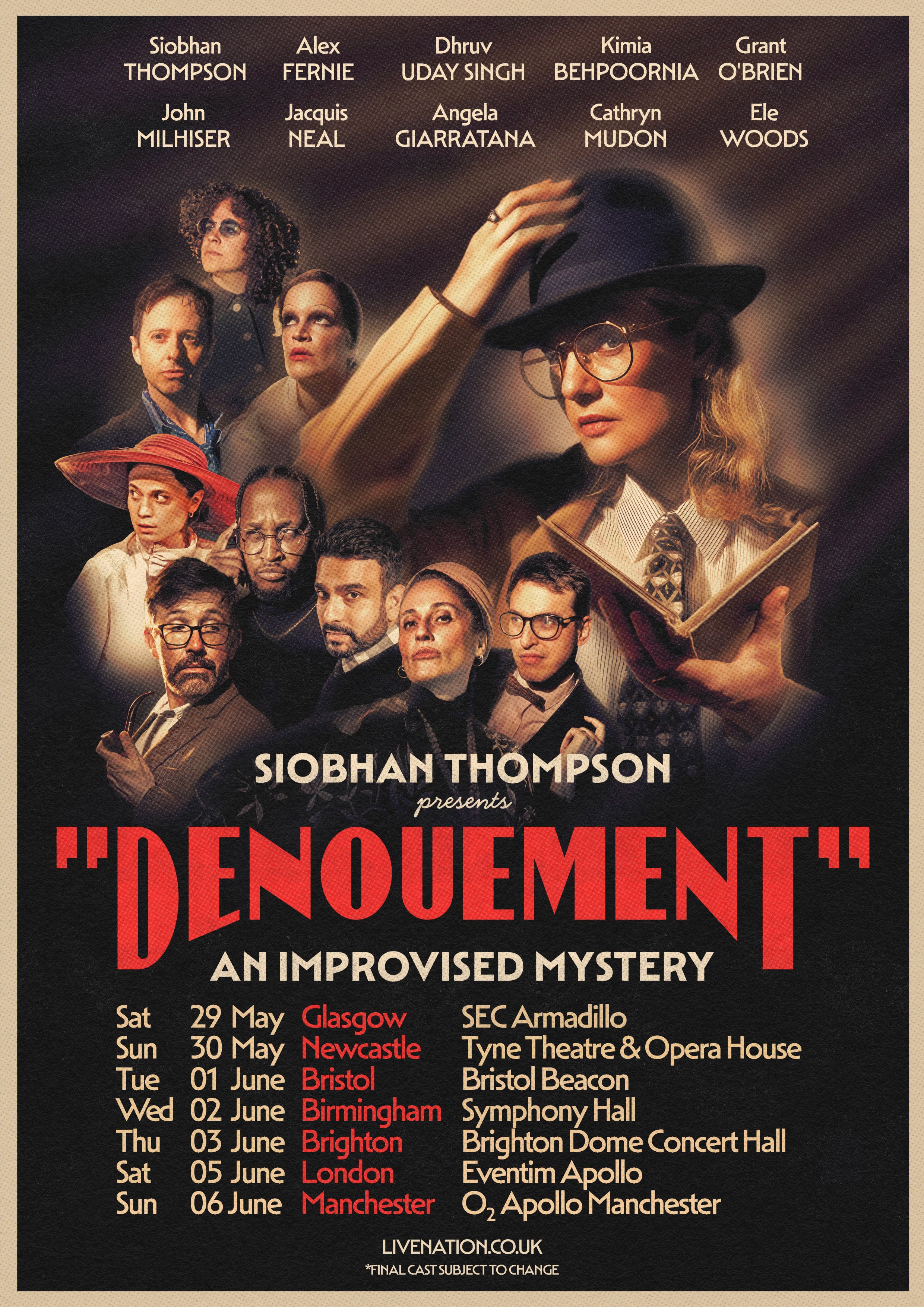 Siobhan Thompson's "Denouement" is coming to the UK 29 May - 6 June 2027!