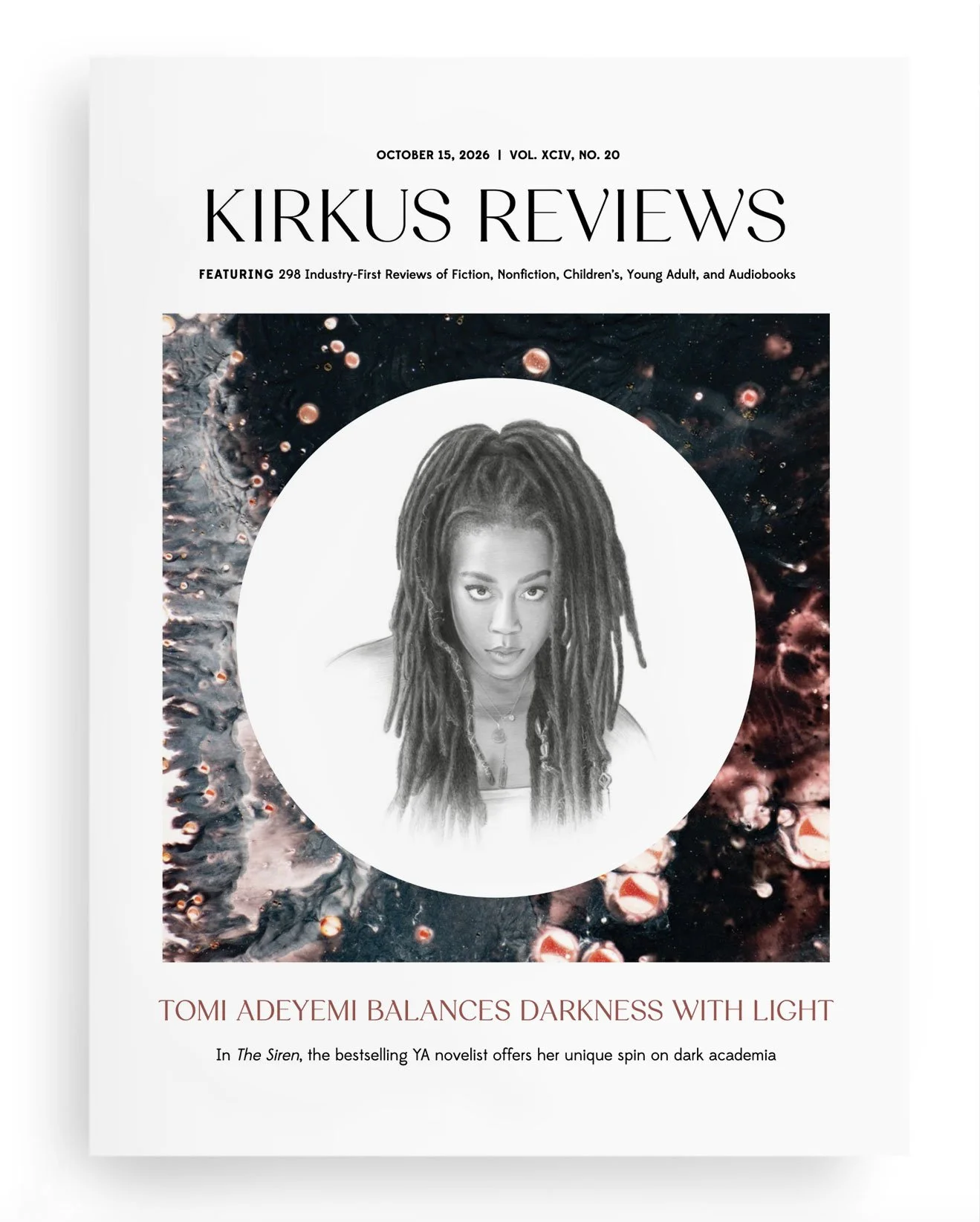 Portrait of Tomi Adeyemi for the cover of Kirkus Reviews 