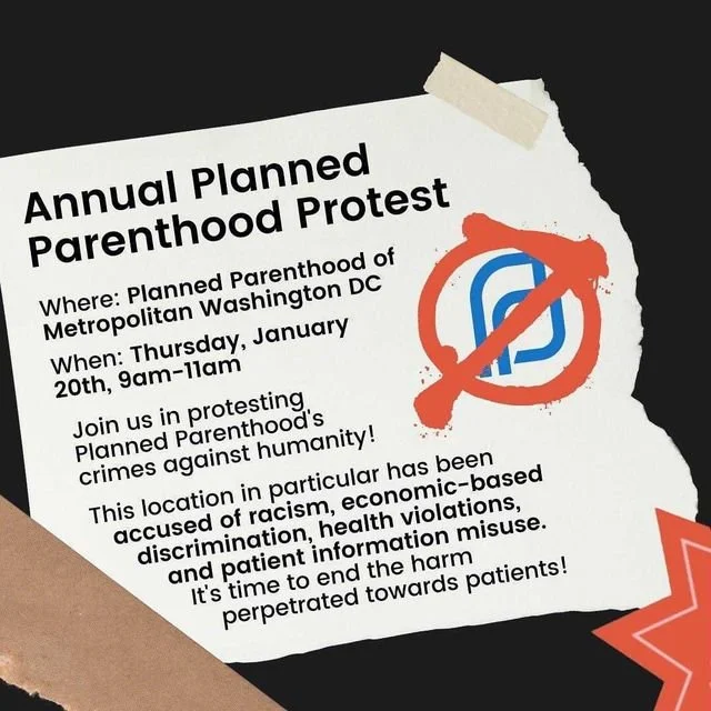 Join PAAU at the Annual March for Life Protest at Planned Parenthood