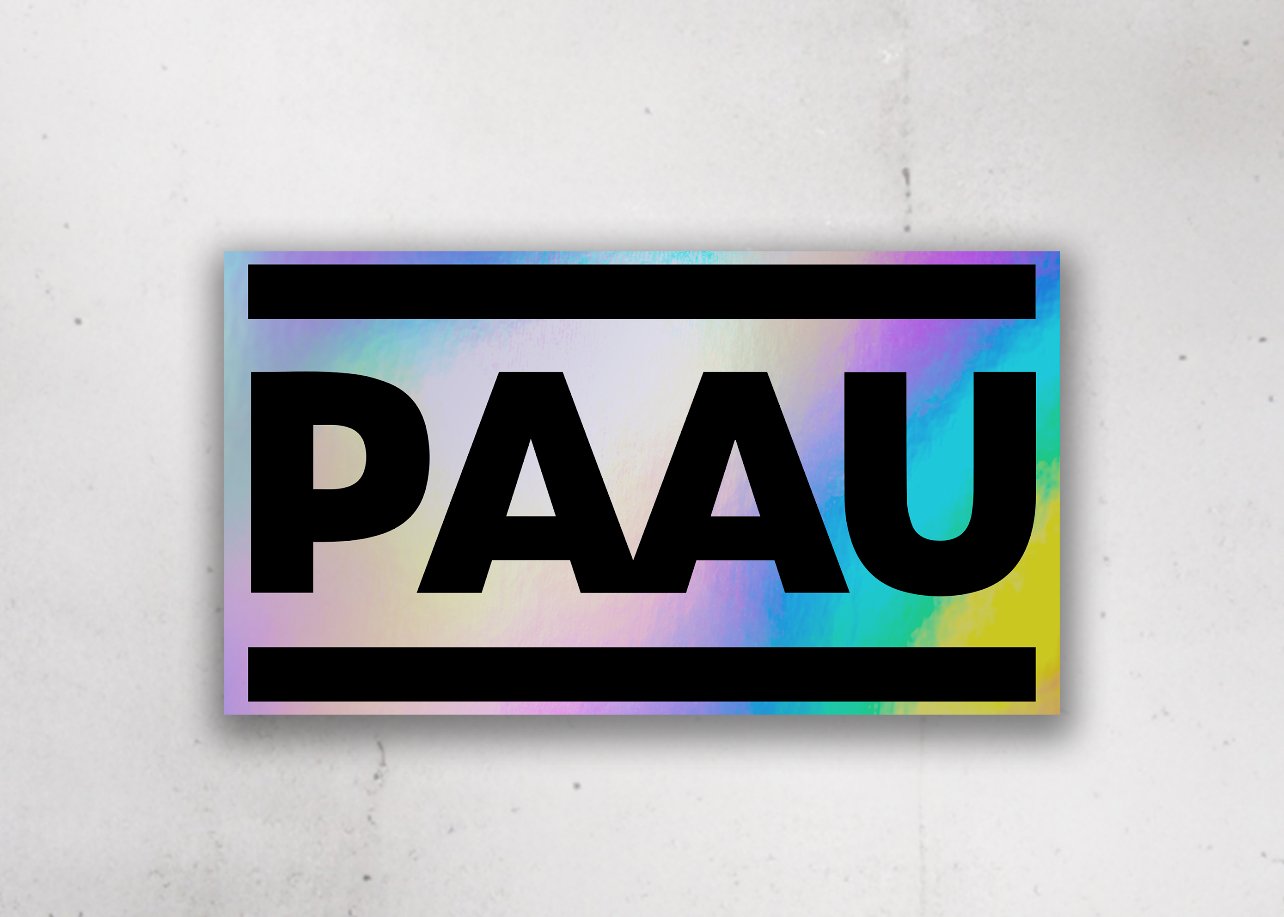 Holographic PAAU Sticker