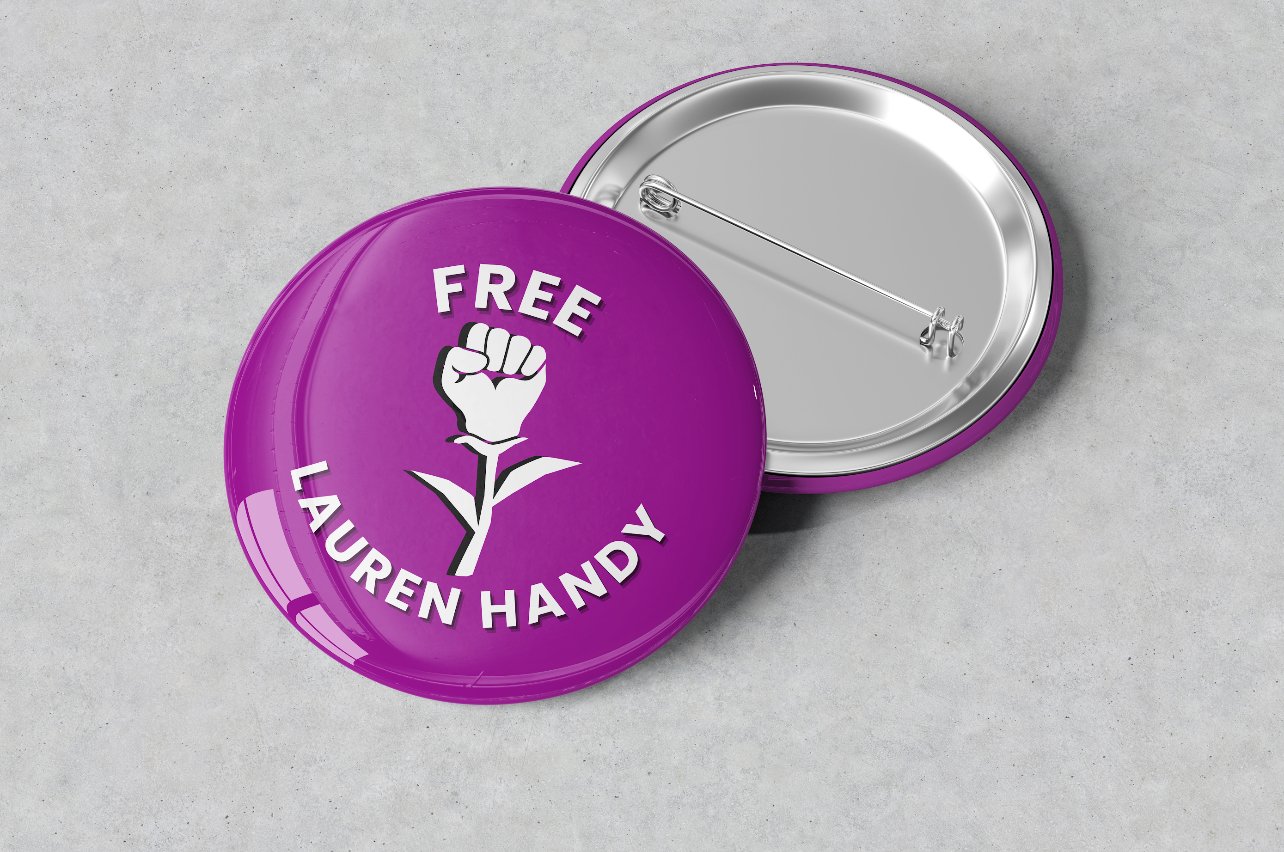 Free Lauren Handy Pin
