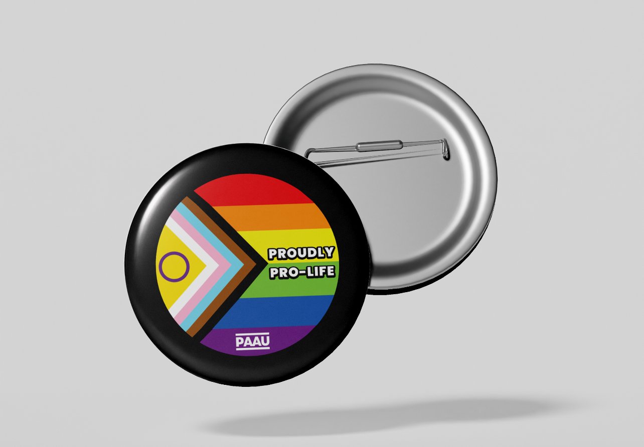 Proudly Pro-Life Pride Pin