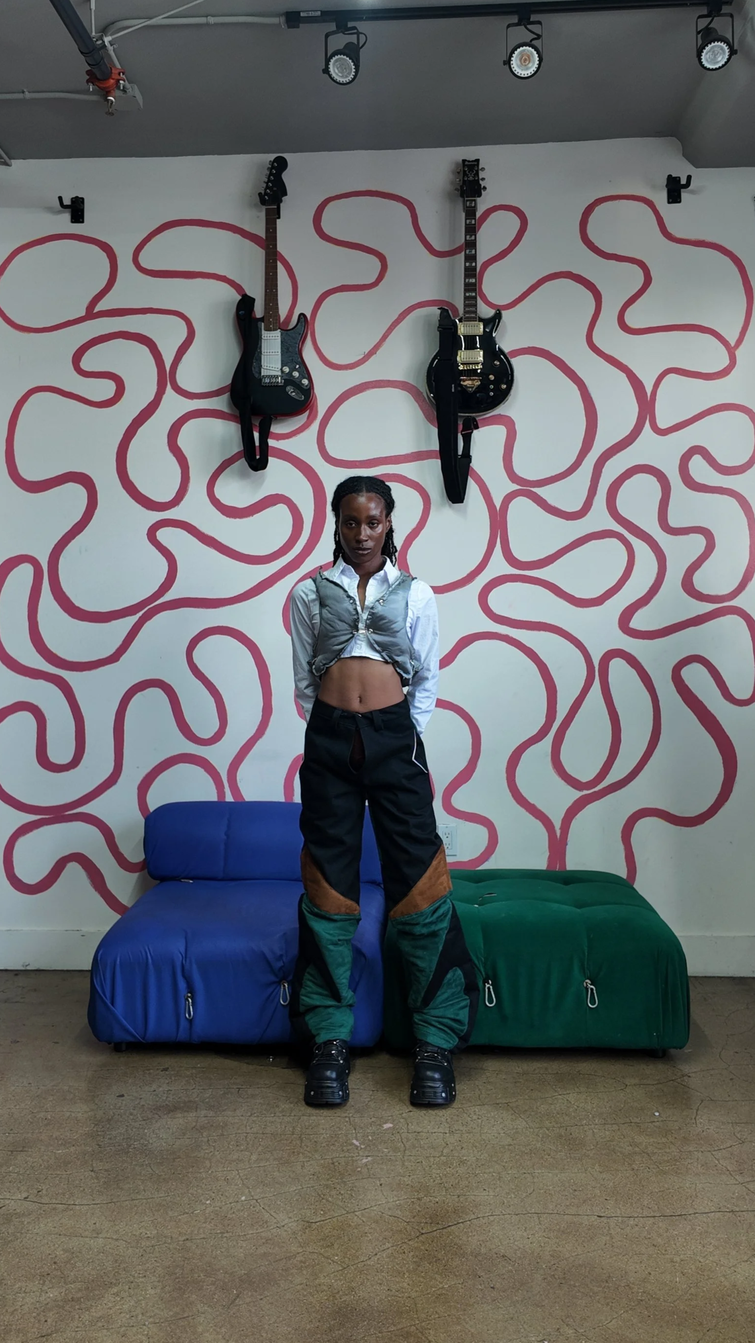 The Sculpted Spine Vest   
The Puffed Eagle Pants 
- Fits Sizes 28-33 