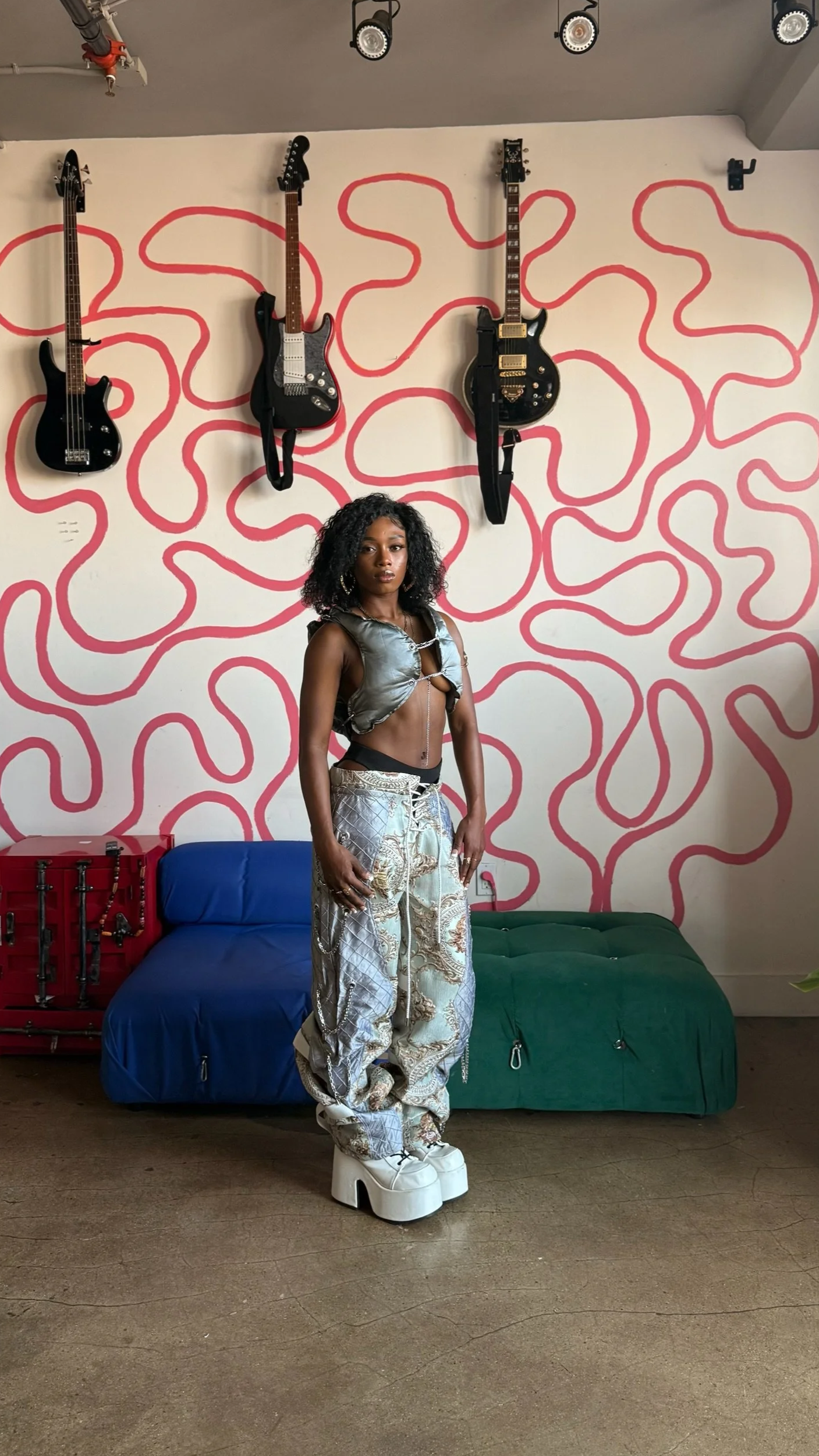 The Sculpted Spine Vest   
The Ladderman Pants in Pastel (RETIRED) 
