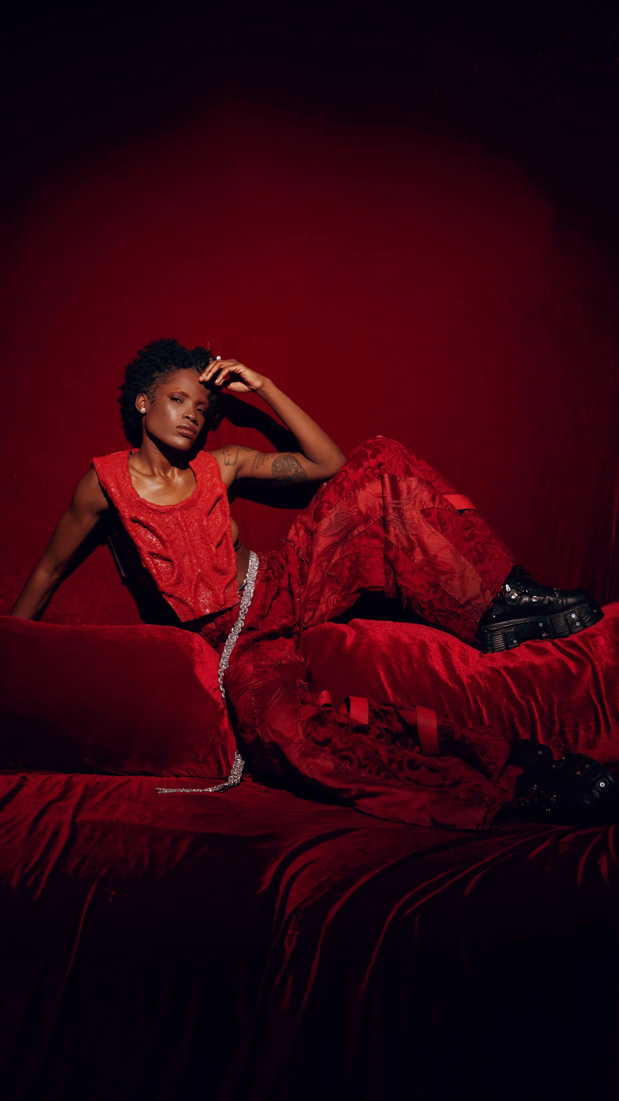 Toyin LaTour by LRÉ the Artist worn by Bólú Watifé