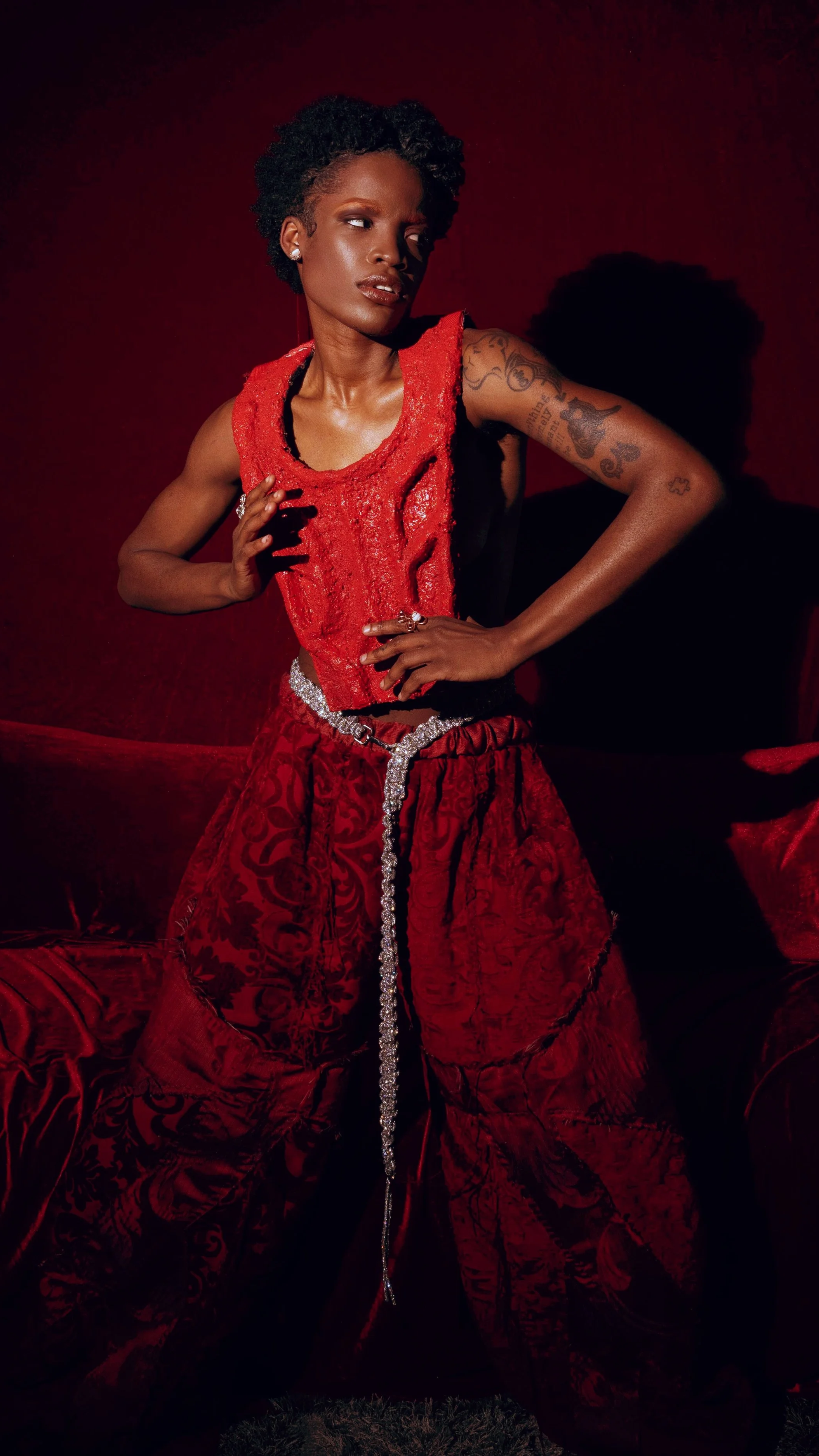 Toyin LaTour by LRÉ the Artist worn by Bólú Watifé