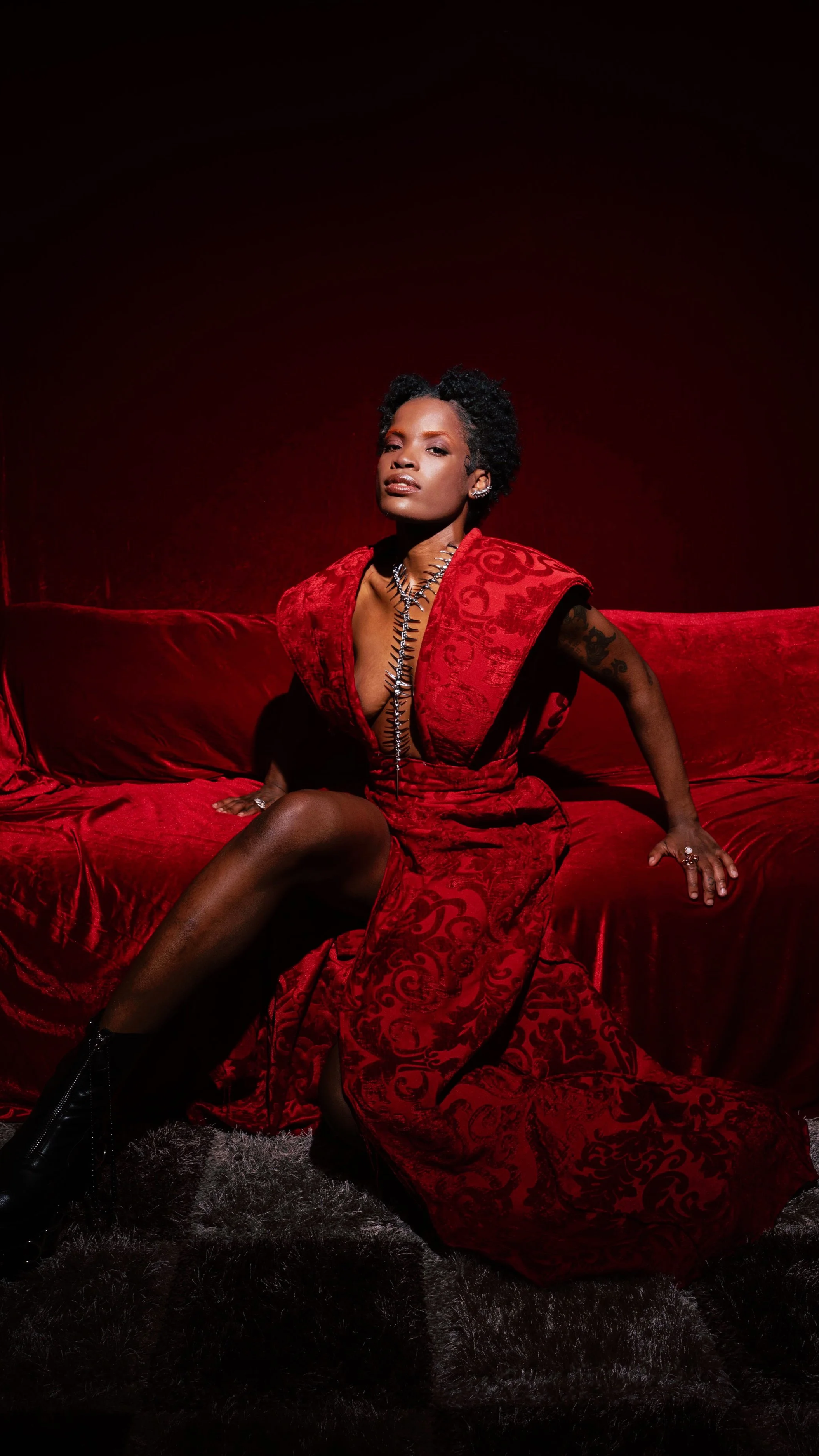 Toyin LaTour by LRÉ the Artist worn by Bólú Watifé