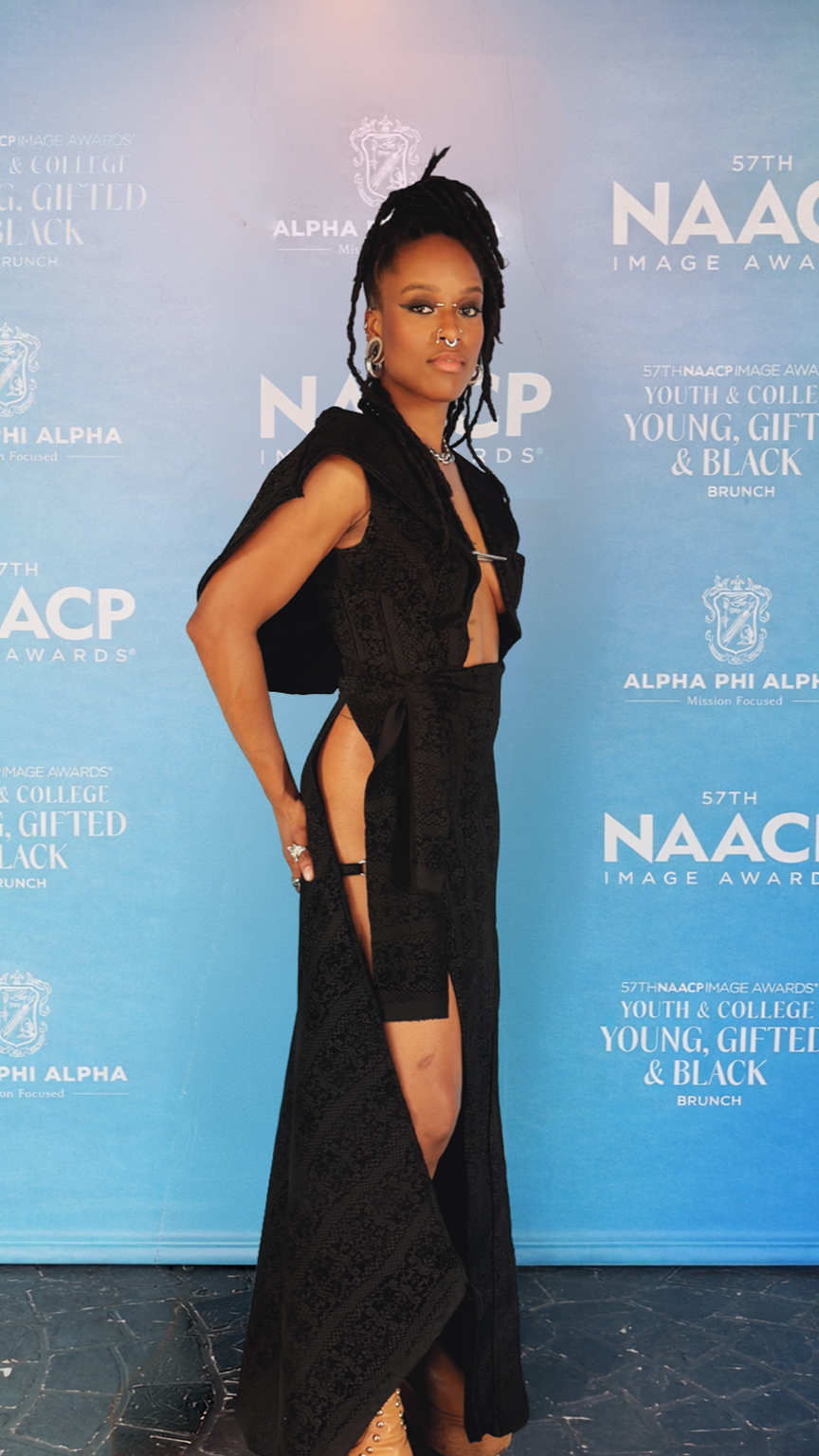 Toyin LaTour by LRÉ the Artist worn by LRÉ the Artist 