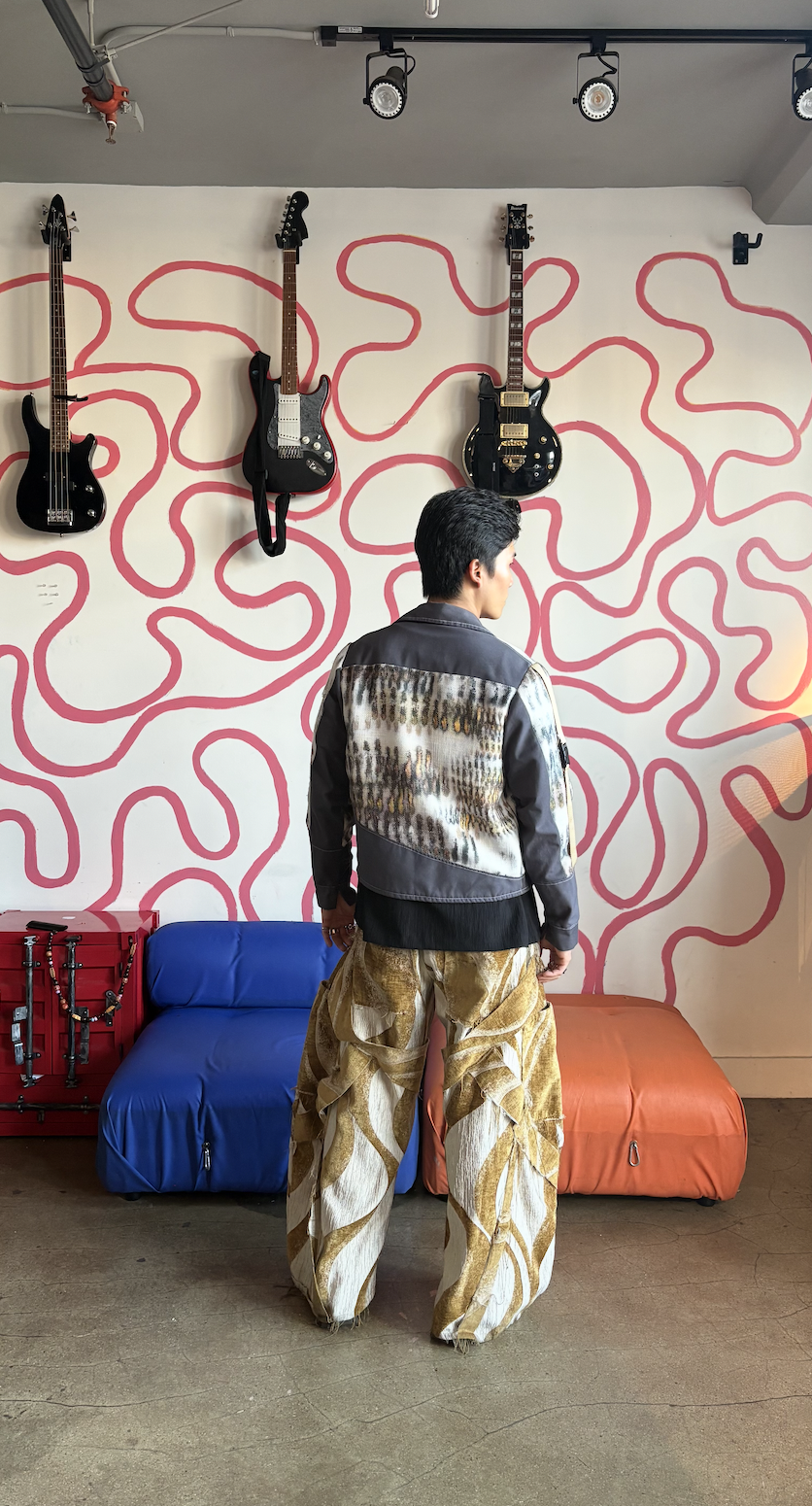 The Snake Jacket in Brown- Medium 
The Holster Pants in Tan 
- Fits Sizes 32-36 