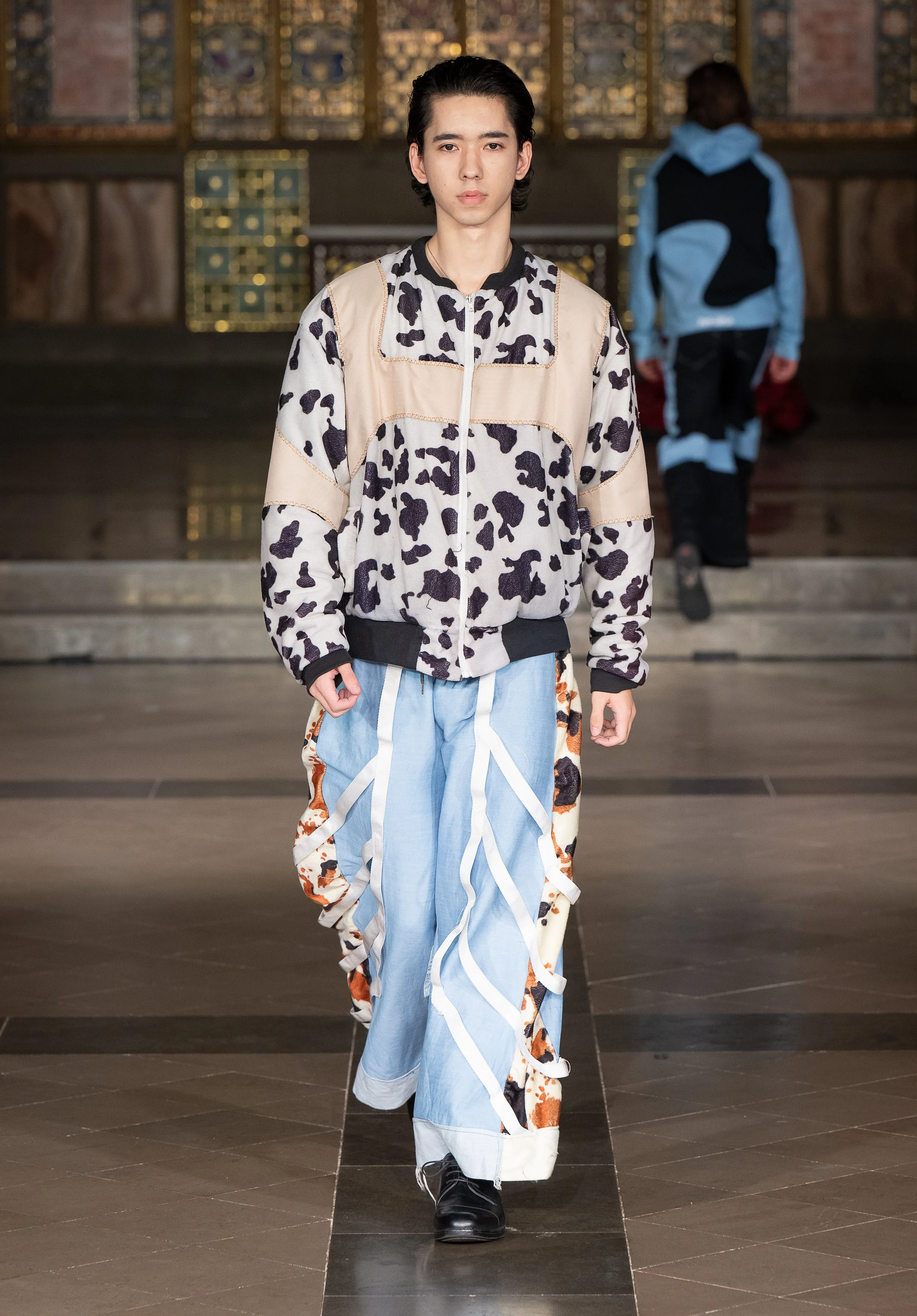 LONDON, ENGLAND - SEPTEMBER 19: A model walks the runway at the LRE' The Artist show during London Fashion Week Powered By Art Hearts Fashion at St. John's Hyde Park on September 19, 2026 in London, England. (Photo by Mark Gunter/Getty Images for Art