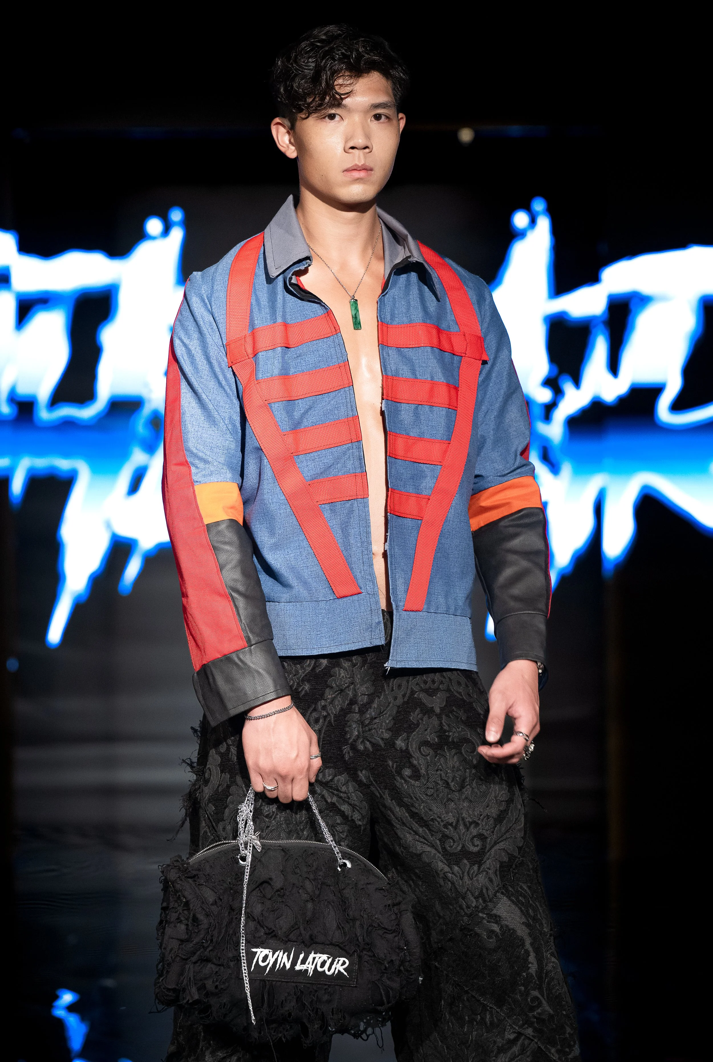NEW YORK, NEW YORK - SEPTEMBER 10: A model walks the runway at the LRE' The Artist show during New York Fashion Week Powered By Art Hearts Fashion at The Angel Orensanz Foundation on September 10, 2026 in New York City. (Photo by Mark Gunter/Getty Im
