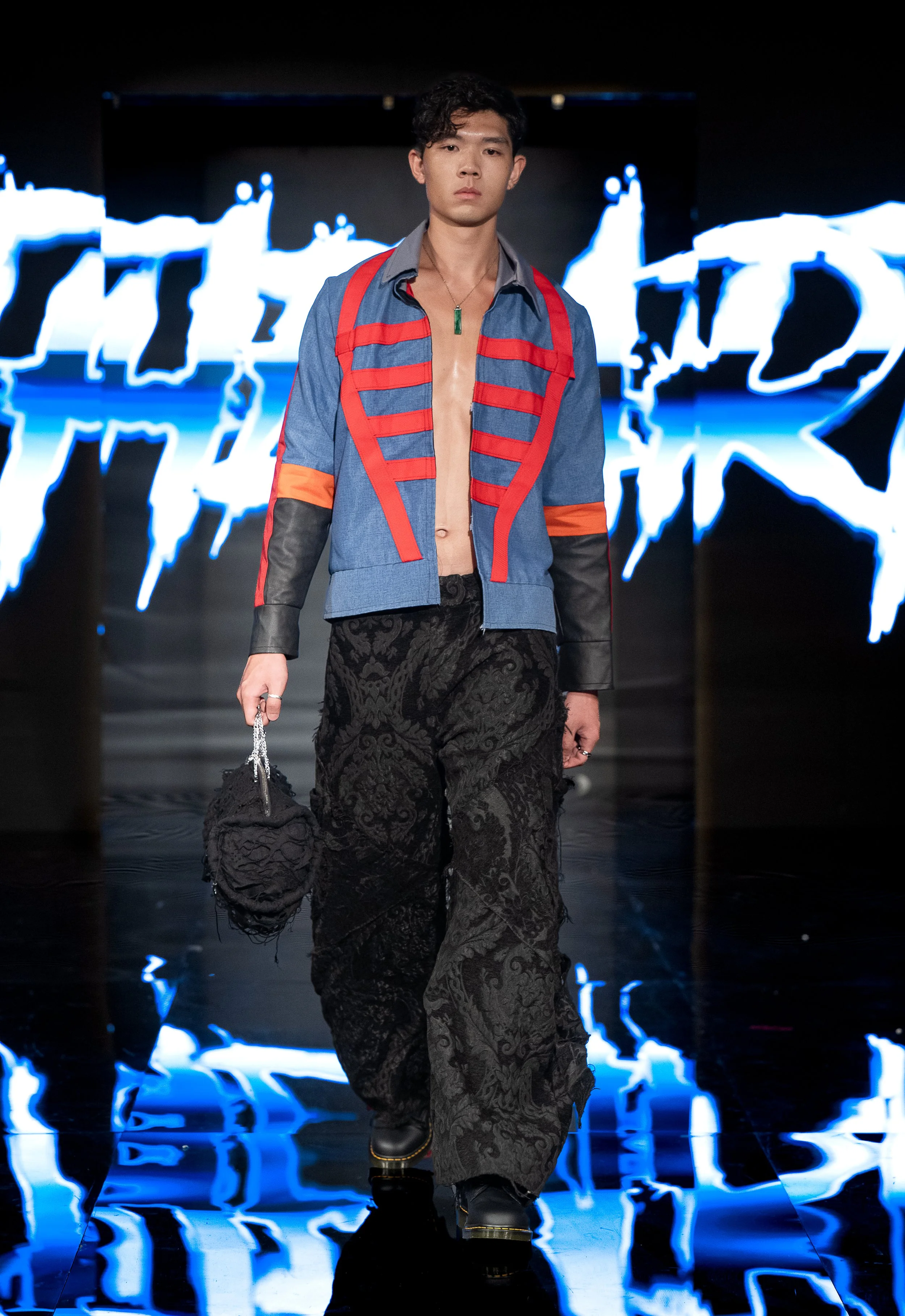 NEW YORK, NEW YORK - SEPTEMBER 10: A model walks the runway at the LRE' The Artist show during New York Fashion Week Powered By Art Hearts Fashion at The Angel Orensanz Foundation on September 10, 2026 in New York City. (Photo by Mark Gunter/Getty Im