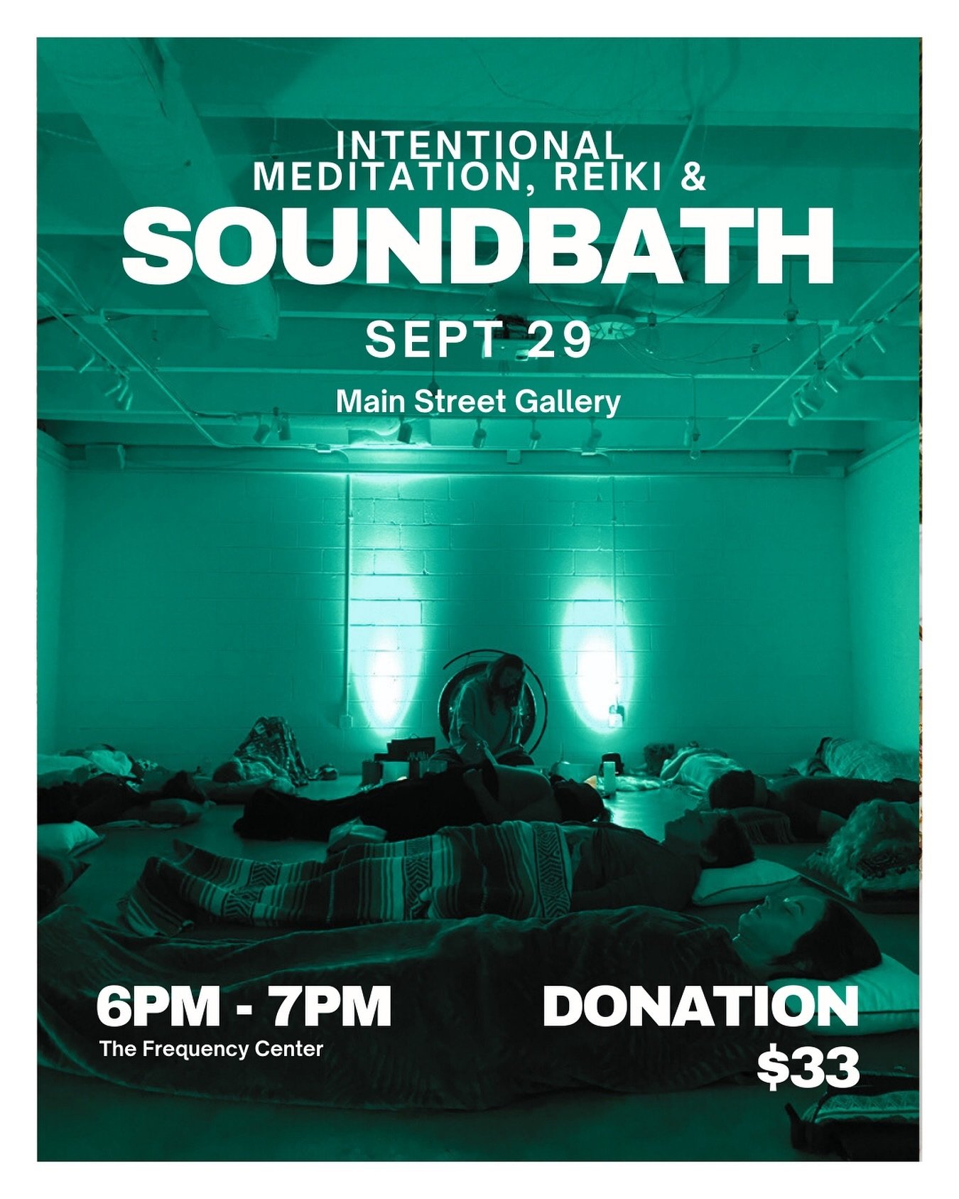 We invite you to a unique and rejuvenating experience that combines the power of Intentional Meditation, Reiki, and Soundbath on September 29th @mainstgallerytn 

In today&rsquo;s fast-paced world, finding balance and serenity can feel like a challen