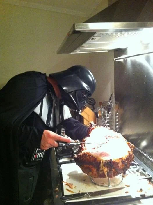 Glazed Ham (plus notes on hosting an afterball supper)