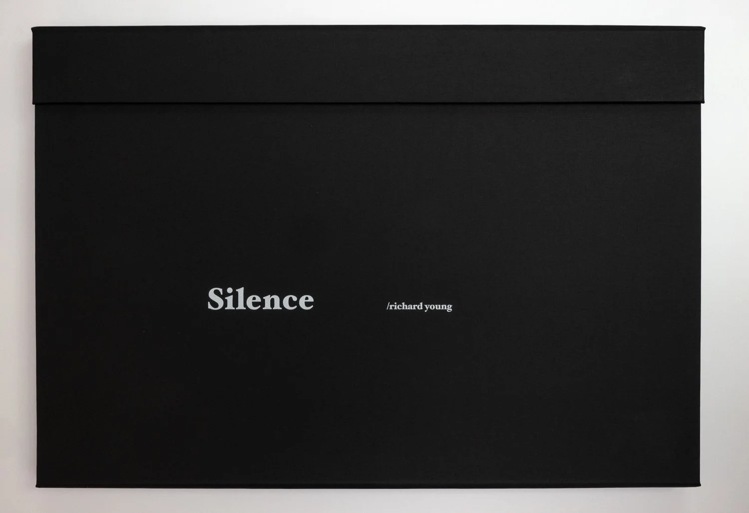 Silence One. Folio Box Set. A Portfolio of Fine Art Prints by Richard Young. Front Cover.