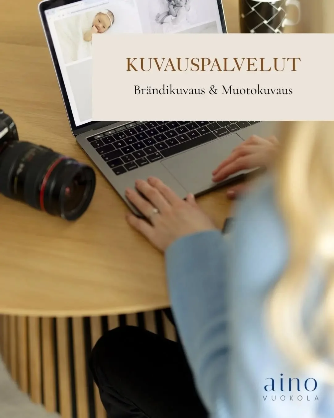 📷 Kuvauspalveluni ✨

💻 Br&auml;ndeille, yrityksille, ammatinharjoittajille, taiteilijoille: br&auml;ndi-, yritys-, henkil&ouml;- ja tuotekuvaukset

🤍 Muotokuvaukset perheille, lapsille, vauvoille pareille, odottajille, ylioppilaille

📍 Helsinki, 