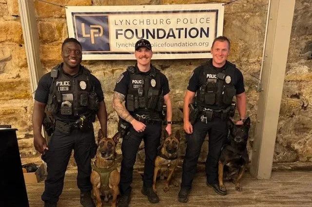 ATTENDEES GATHER FOR LAUNCH OF K-9 GARDEN ANNOUNCEMENT